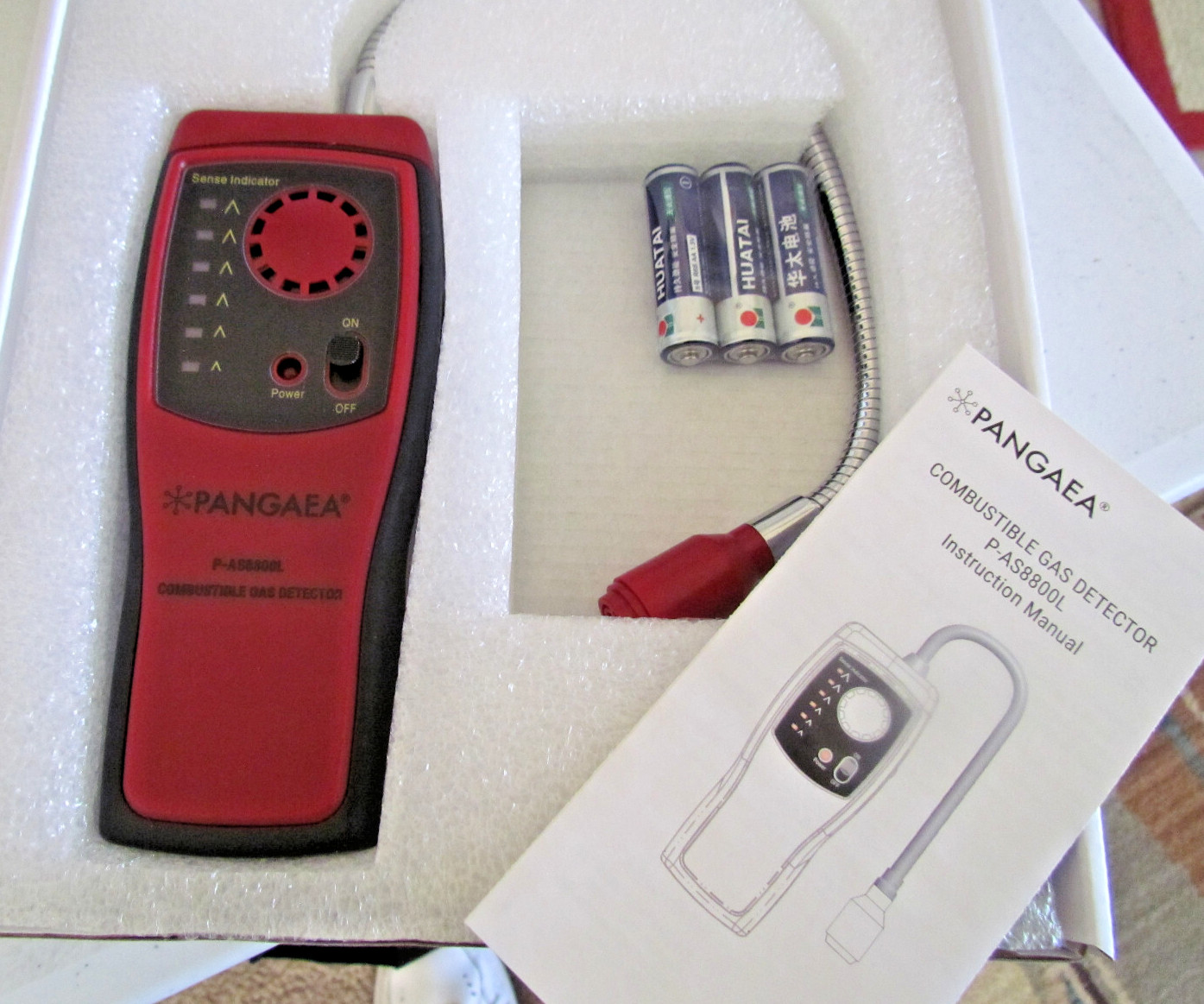 PANGAEA Gas Detector Portable Natural Gas Tester Detector Combustible P-AS8800L