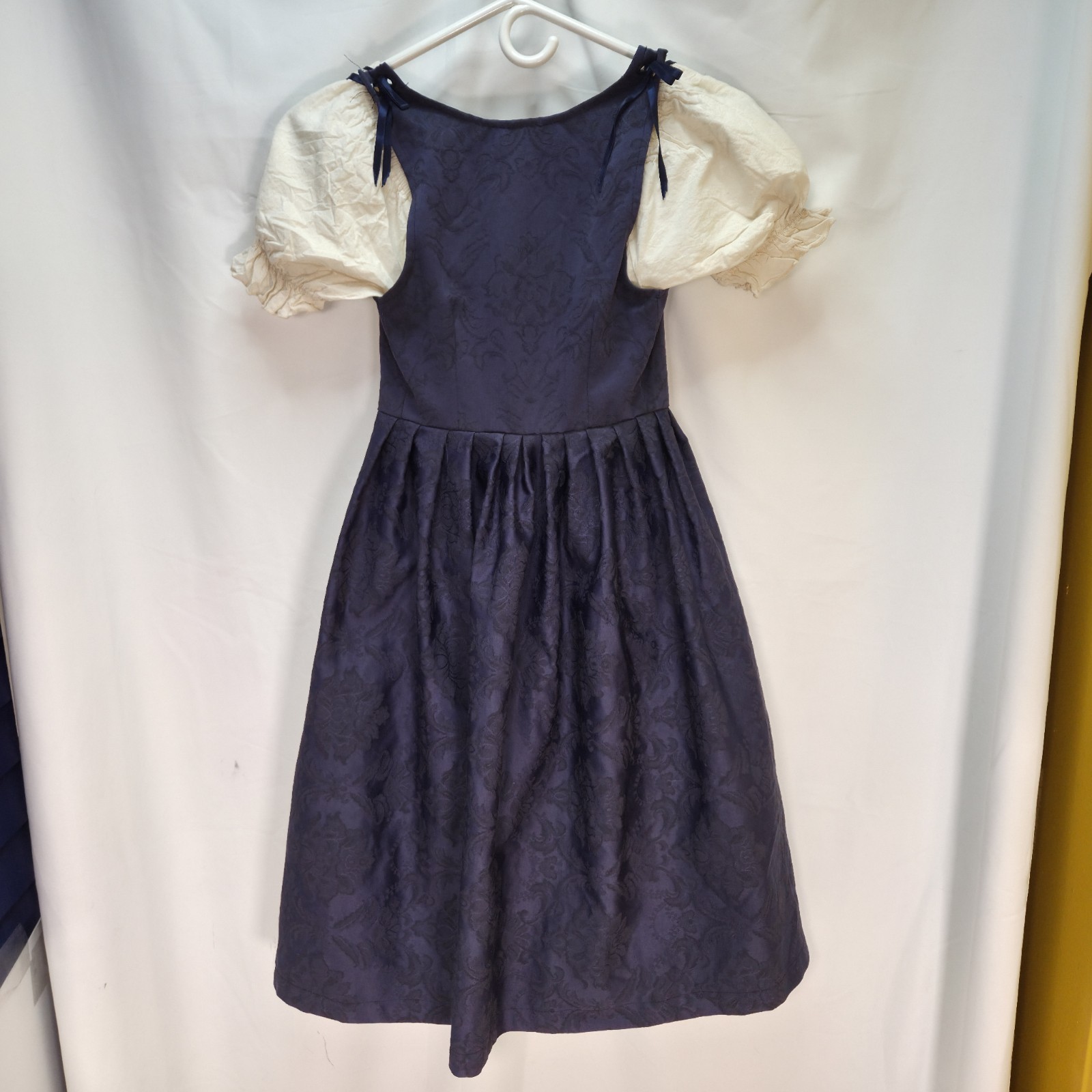 Medieval Renaissance Festival 2 Piece Maiden Youth Dress Small Blue And White