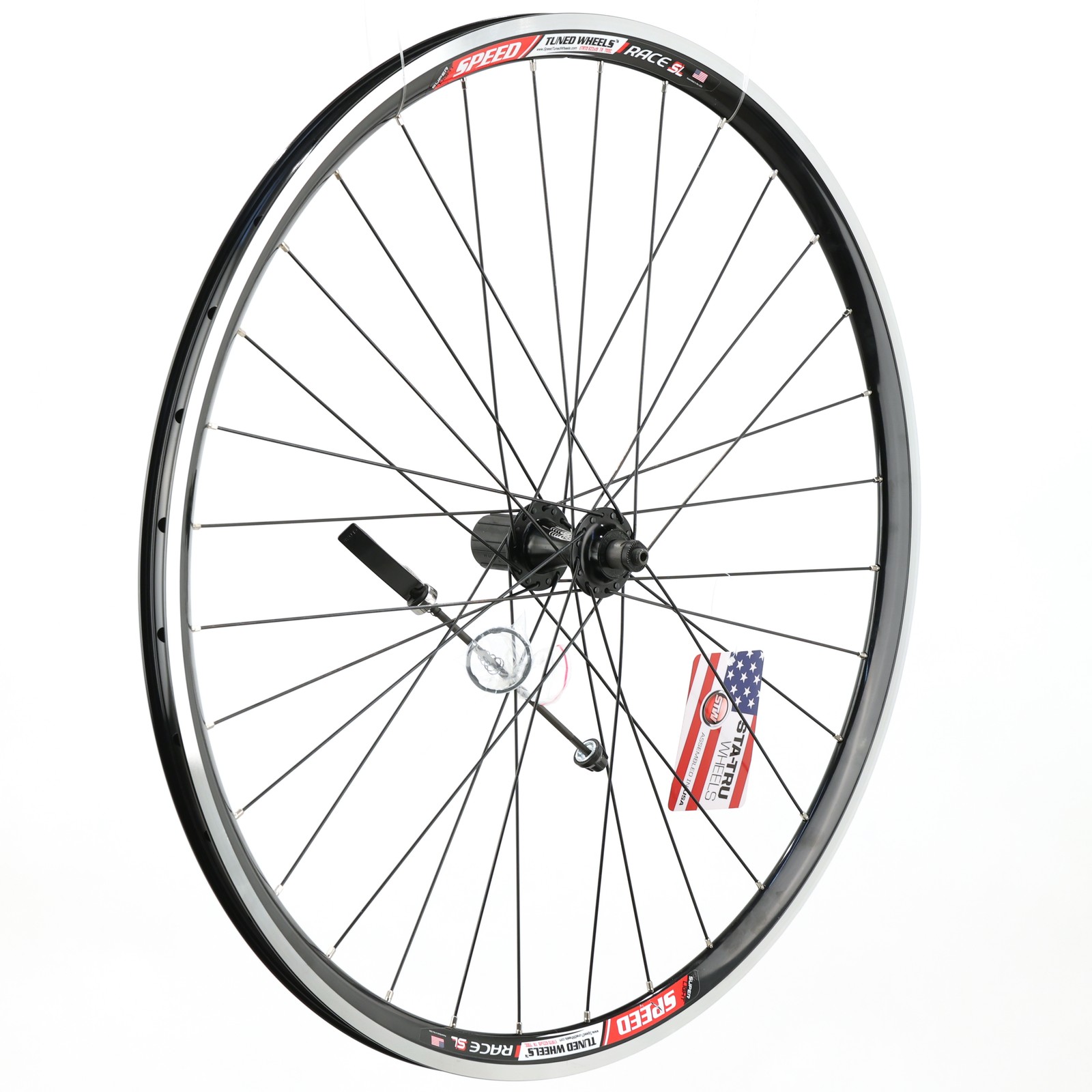 Sta-Tru 700c Double-Wall Aero Alloy Road Wheel, Shimano HG, Rim Brake, QR