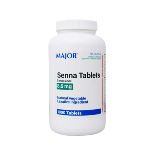 Major Pharmaceuticals Senna Vegetable Laxative Tablets, 1000 ct.