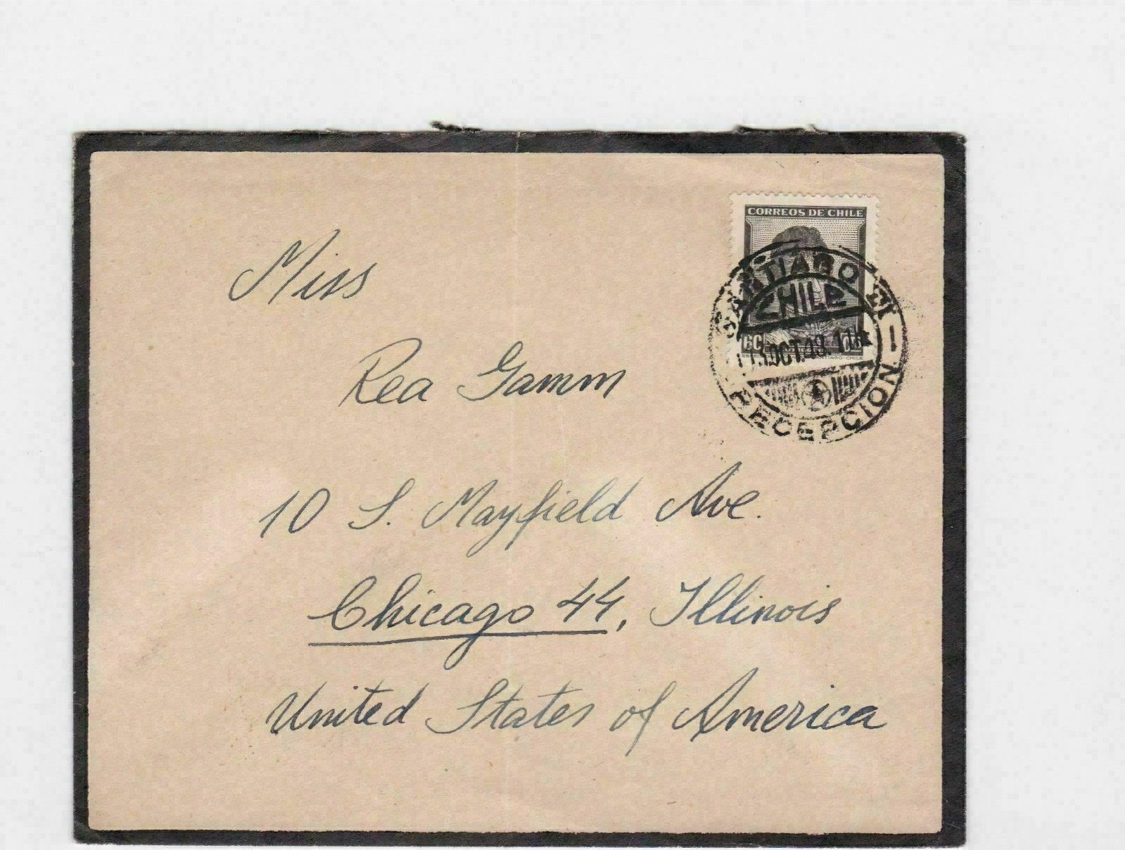 1948 CHILE TO CHICAGO US, COVER  REF R625