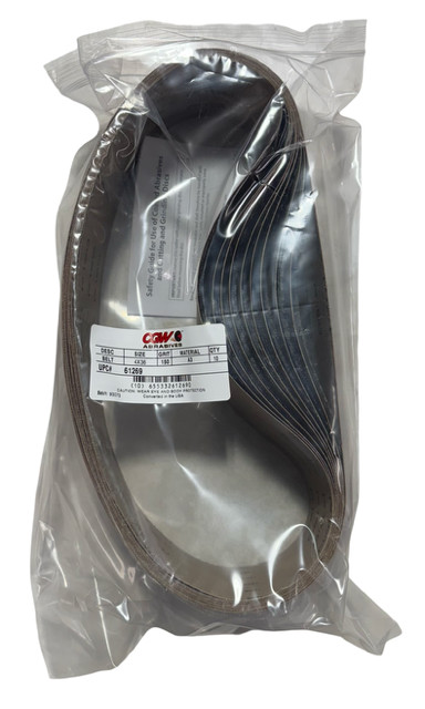 CGW 4" x 36" Sanding Belts 150 Grit Aluminum Oxide X-Weight 10 Pack