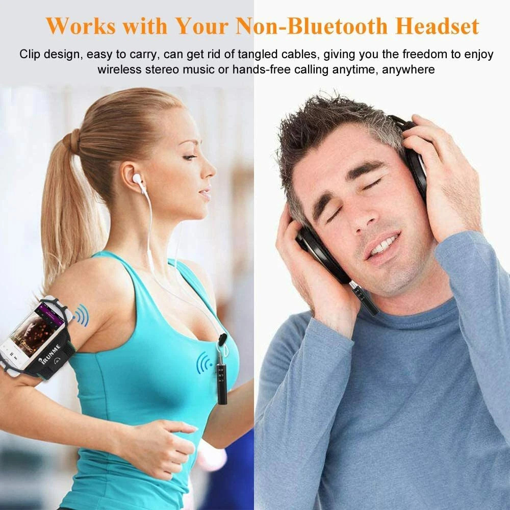 Wireless 3.5mm Car Bluetooth Mini Receptor Receiver Audio Speaker Adapter AUX