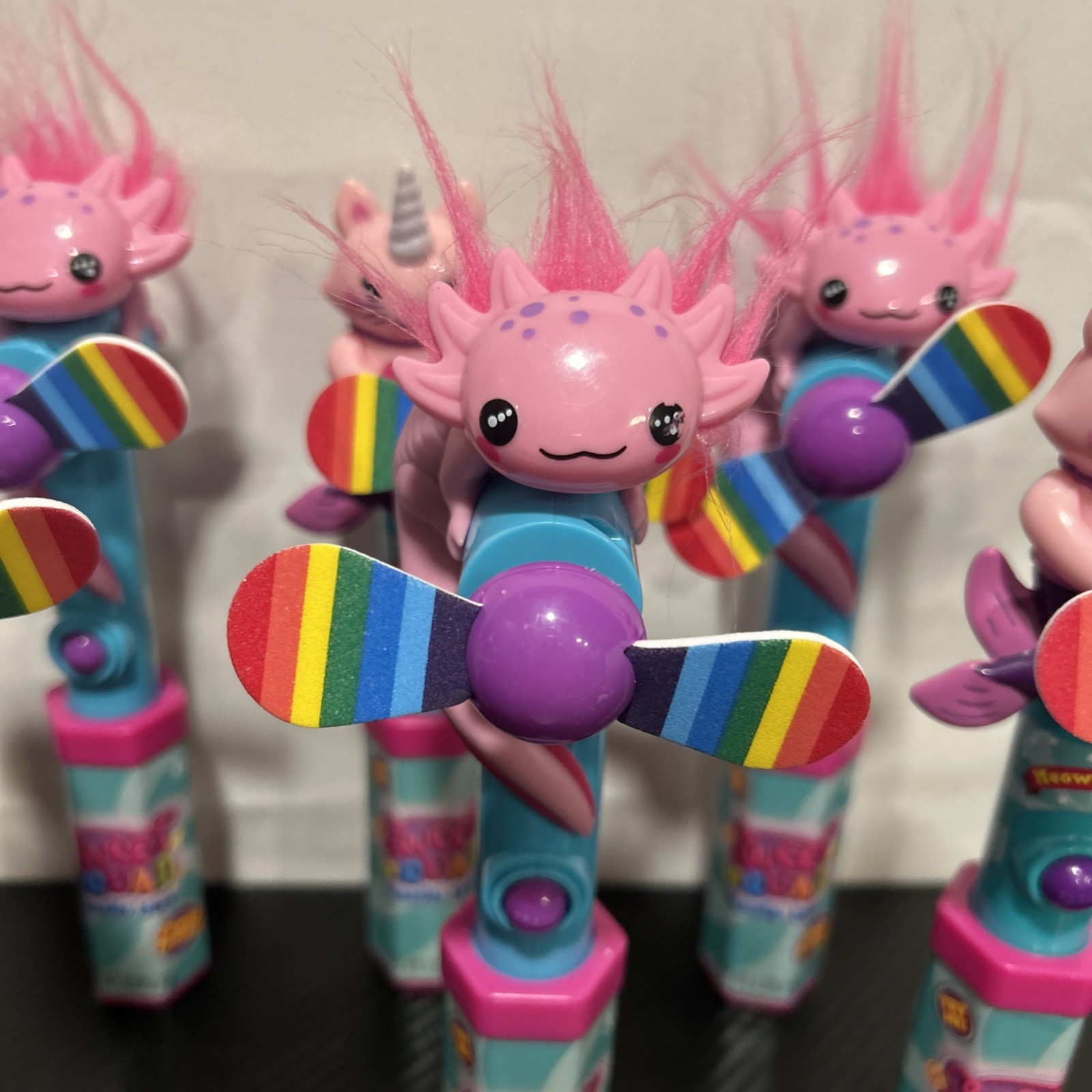 Sweet Squad Candy Fan Ages 3+ Axolotl & Unicorn Cat Mermaid Party Favors