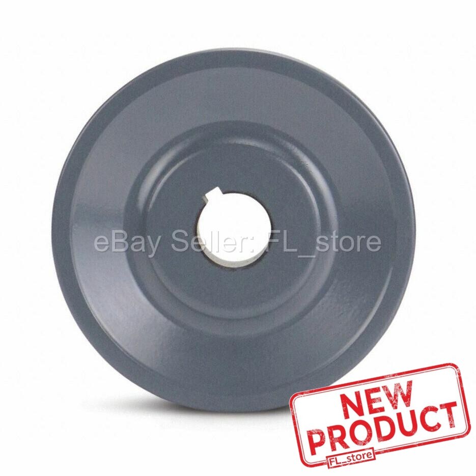 V-Belt Motor Pulley 5/8" Bore x 3" Dia Solid Cast Iron Set Screw Fixed Bore NEW