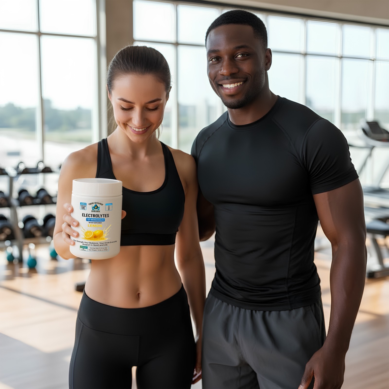 Electrolyte Complex Hydration Powder | 6 Vitamins + 12 Minerals | Lemon Flavor