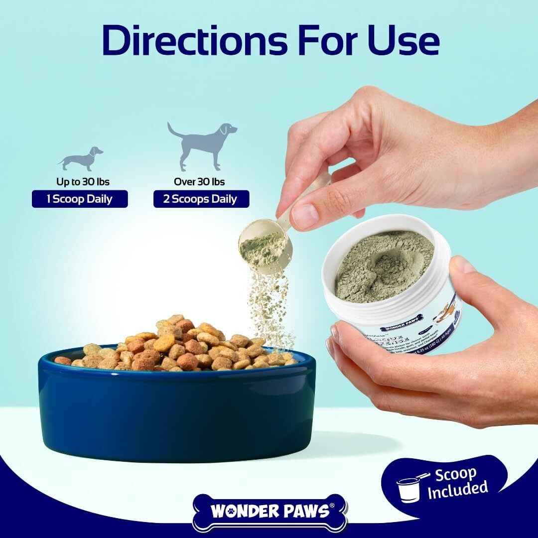 Dental Powder for Dogs – Teeth Cleaning & Dental Care Made Easy – 60 Scoops