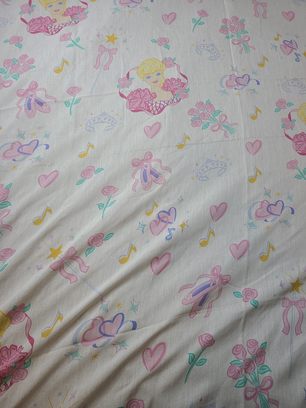 Vintage 4 Piece Barbie Ballerina Twin Bed Sheet Set 1995 Dan River