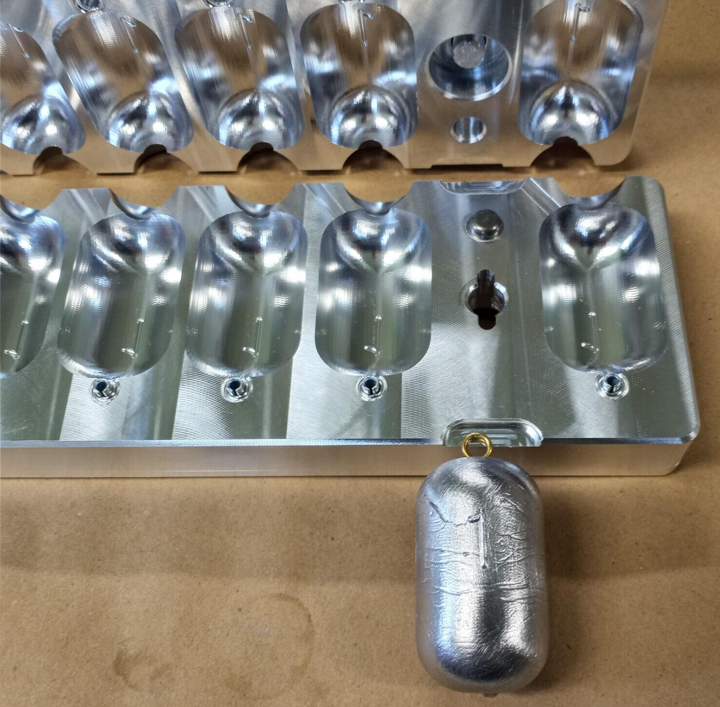 Cod Sinker / Deep Drop Weight Production Mold 1 LB ( 10 Cavity ) Aluminum CNC