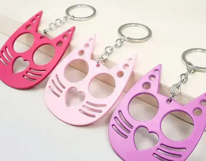 NEW Cat Keychain, Cat Ears, EDC Self Defense