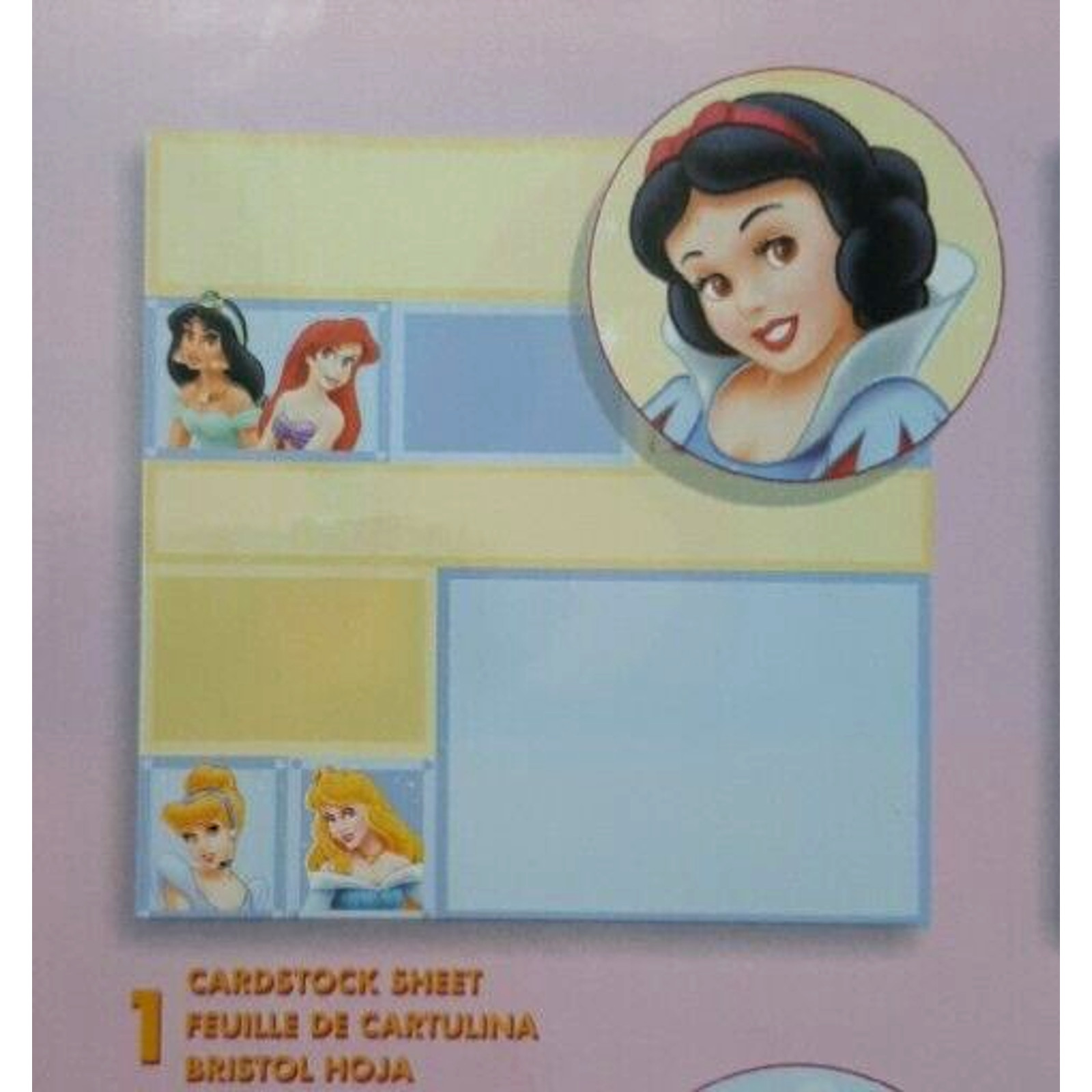 Disney Princess 12”x12” Paper Pack 6 sheets NEW Snow White Mermaid Cinderella