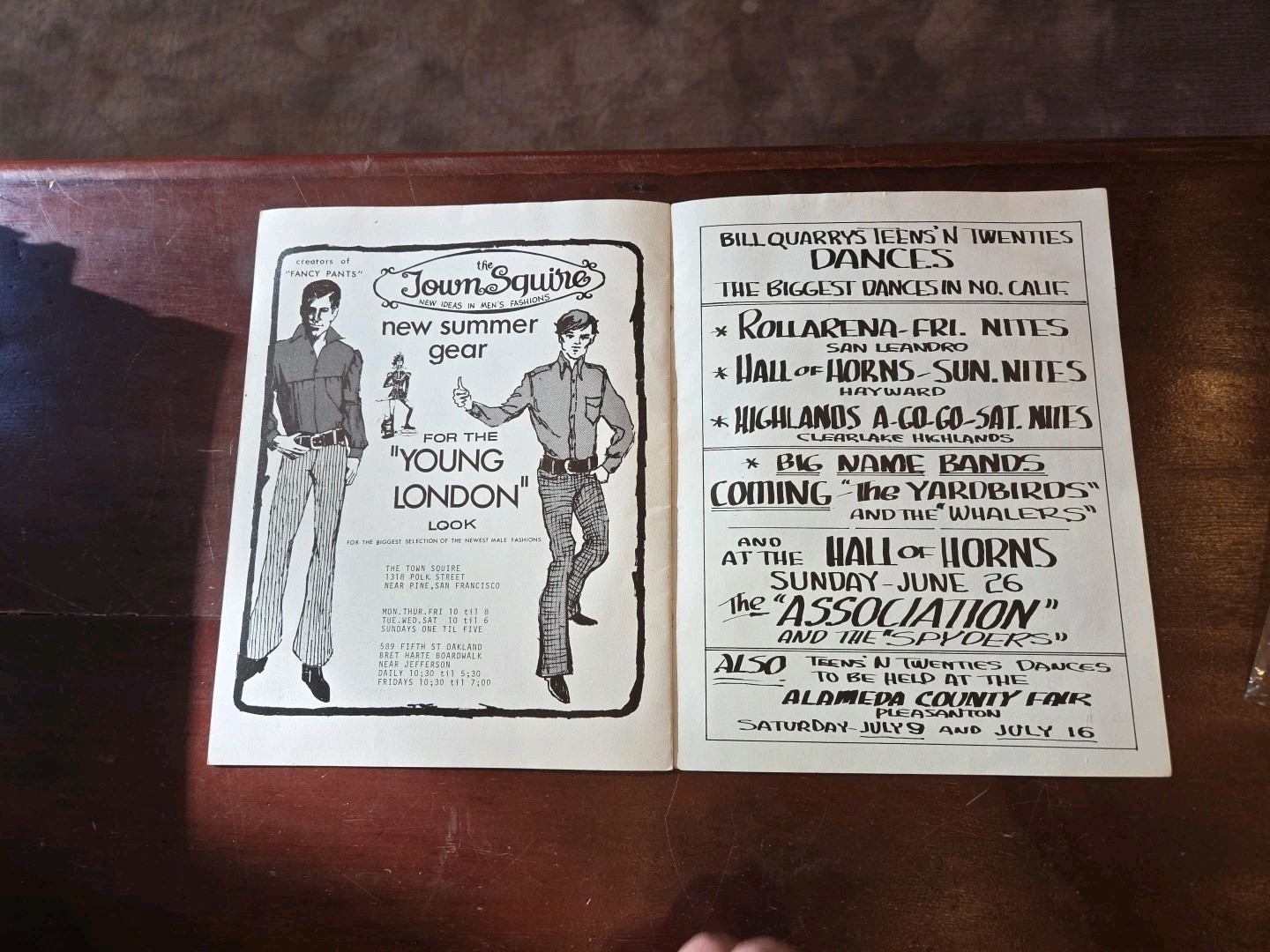 Them Van Morrison 1966 Concert Tour Book Oakland Coliseum Association Baytovens