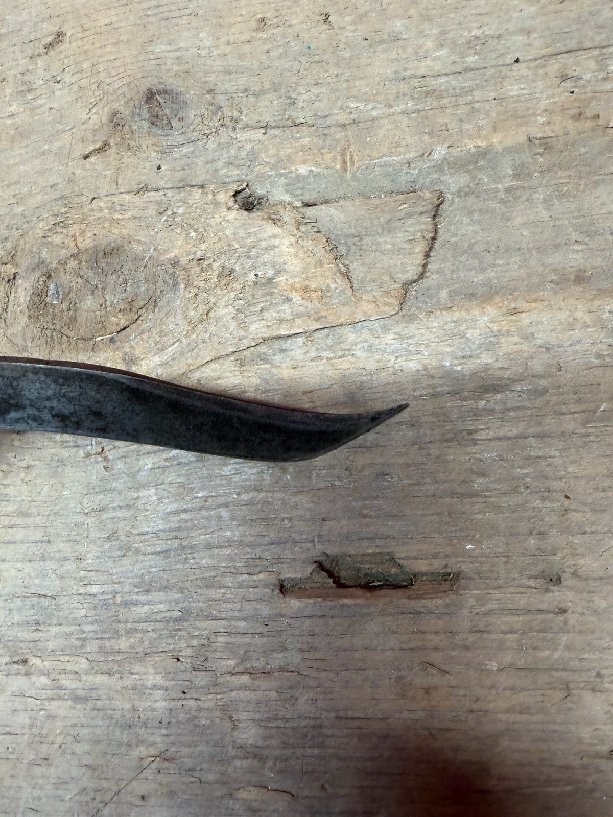 Primitive 1800s 19th Century Forged Native American Navajo Folding Knife