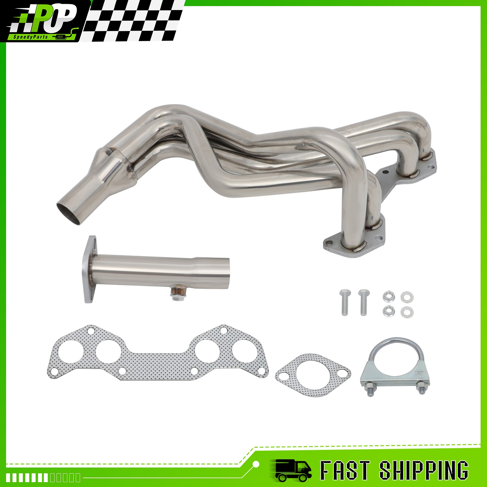 SS Exhaust Manifold Performance Header Fits Mazda B2000 B2200 86-93 2.0L 2.2L