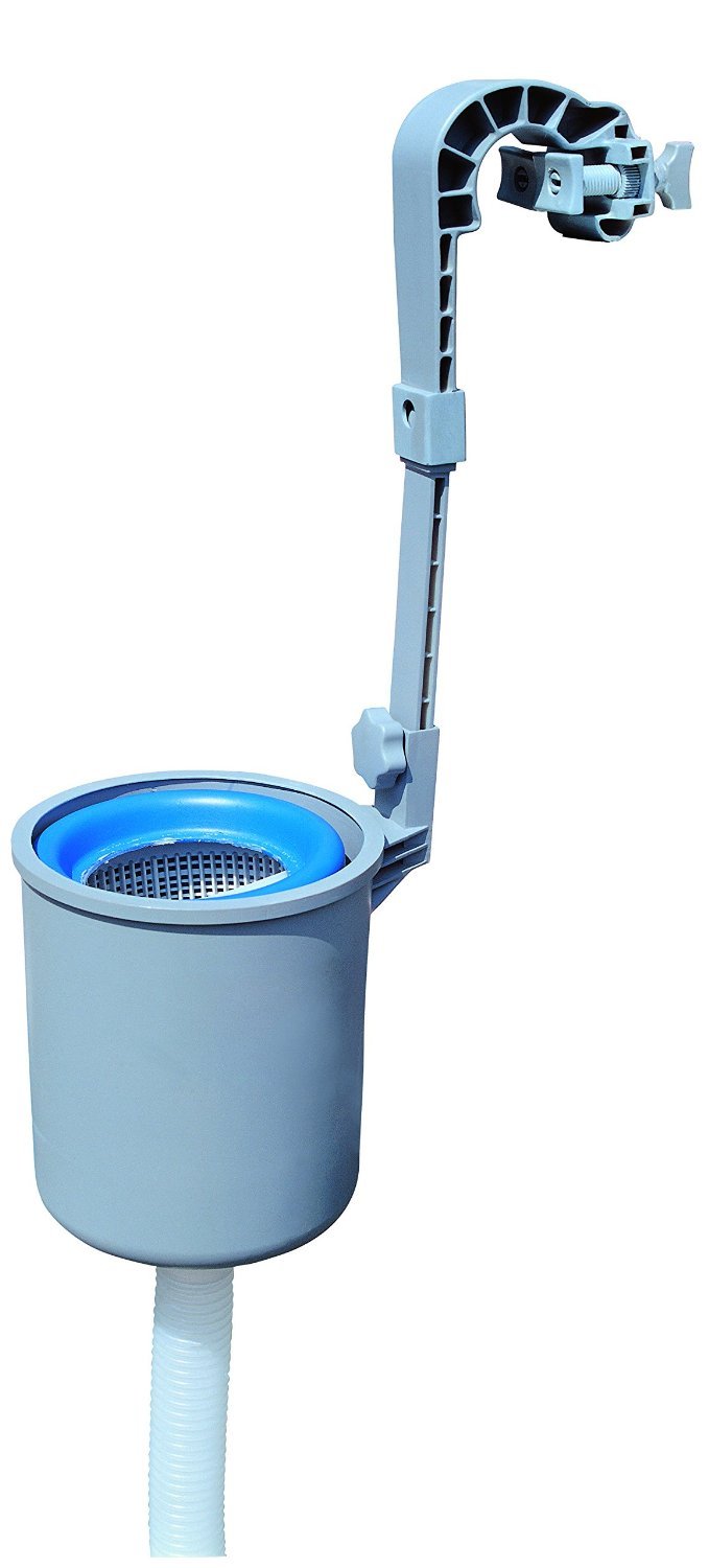 BESTWAY COLEMAN DELUXE WALL MOUNT SWIMMING POOL SURFACE DEBRIS SKIMMER BASKET