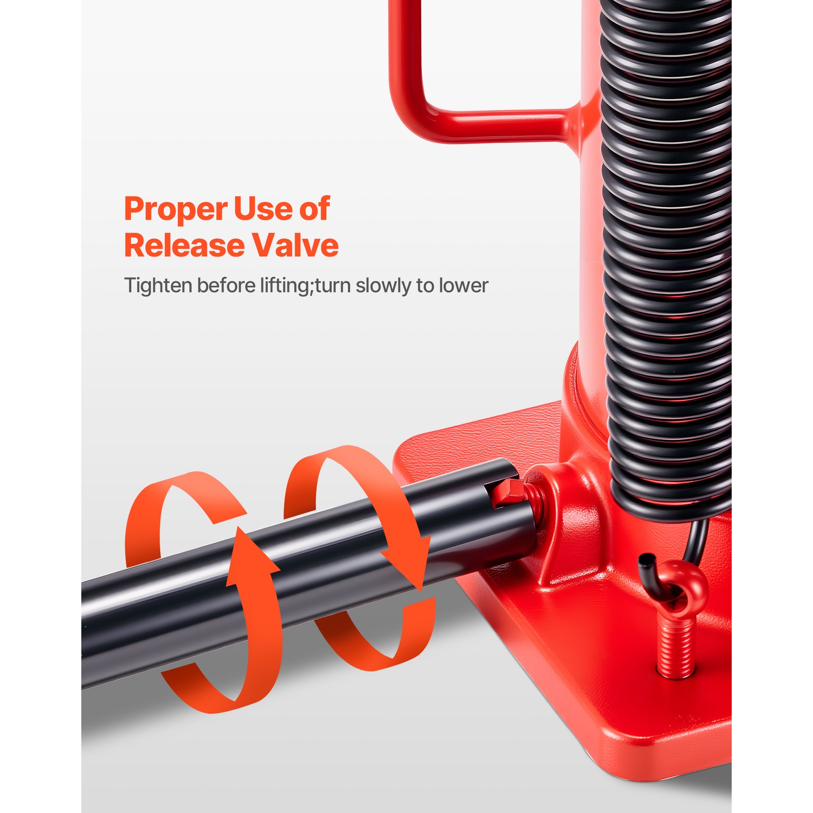 Uimoso 20-Ton Air Hydraulic Bottle Jack for Vehicle Lifting and Repairs, Red