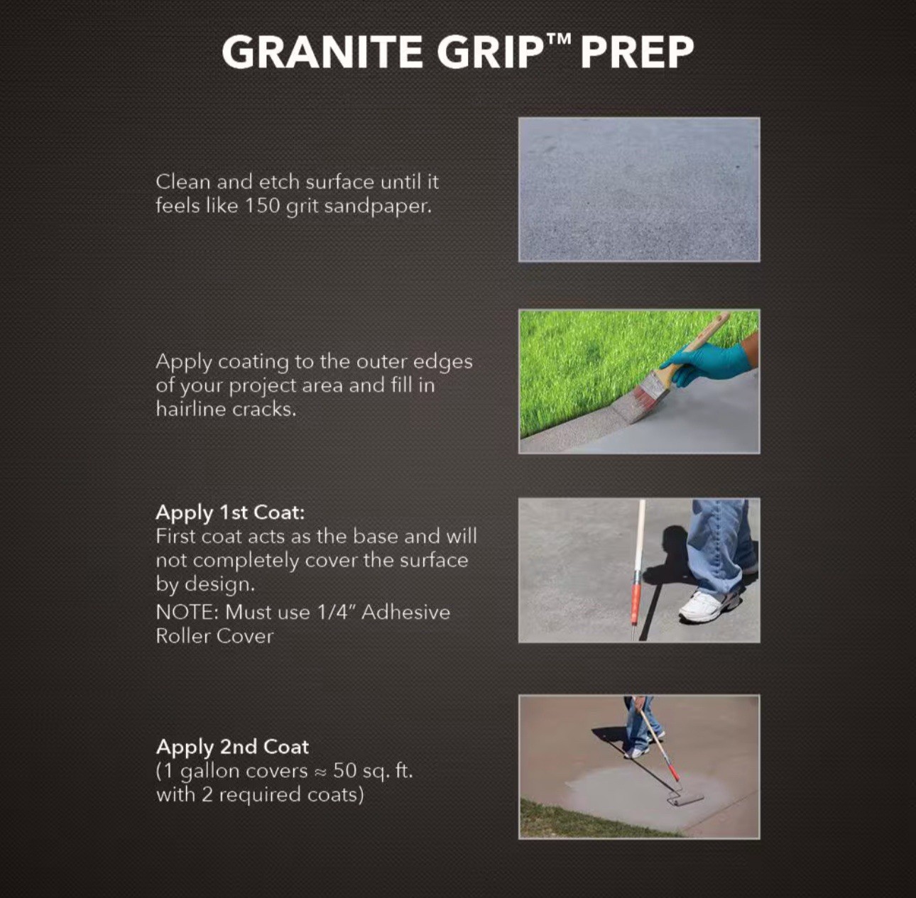 BEHR Premium Granite Grip Interior/Exterior Concrete Paint, Gray - 5 gal