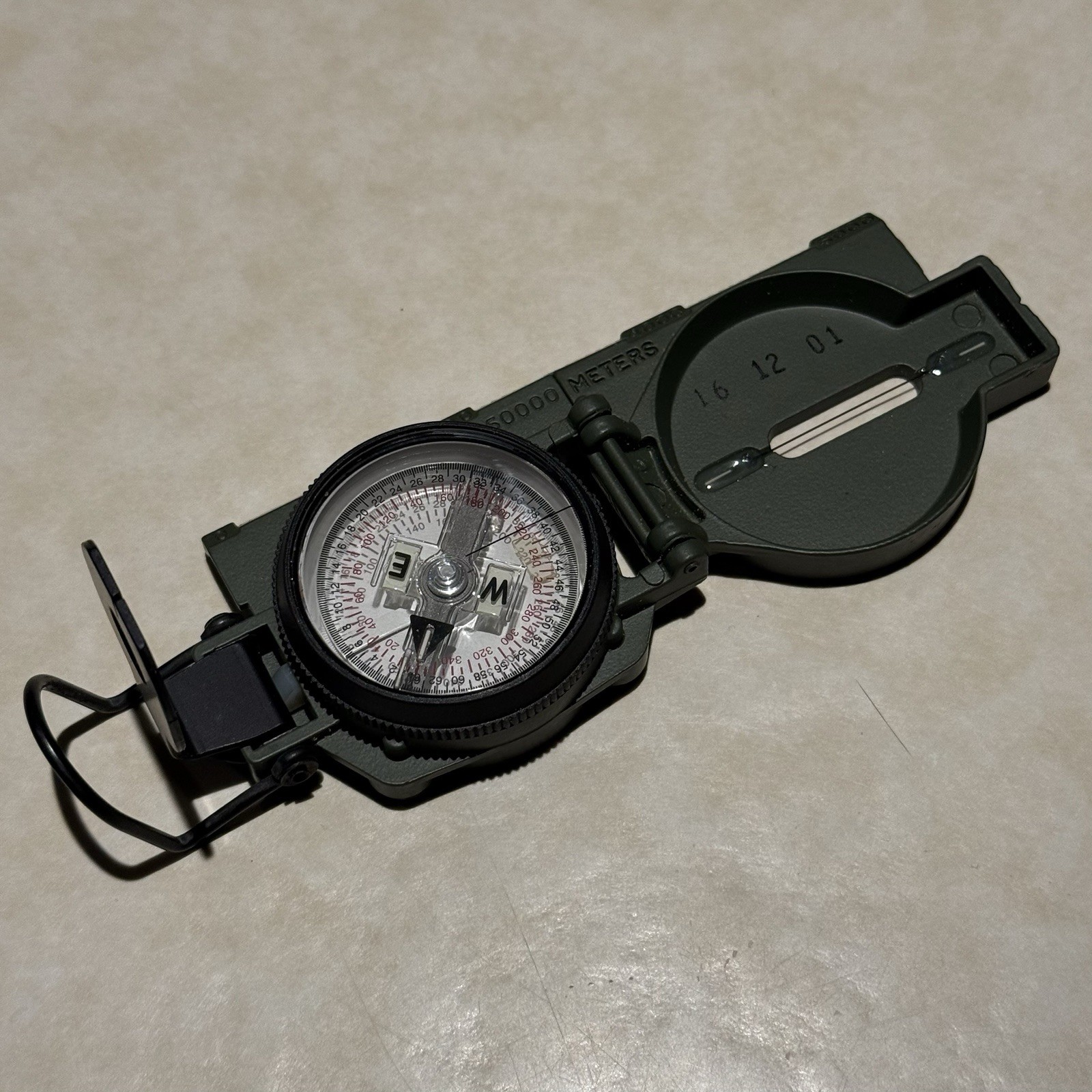 Cammenga Model 3H Tritium Lensatic Compass Olive Drab US Military Issue