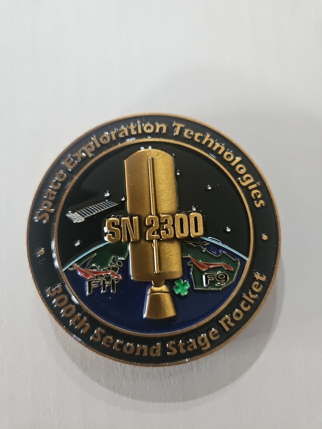 SpaceX - 300th Merlin D Vacuum Engine Commemorative Coin 2.5"