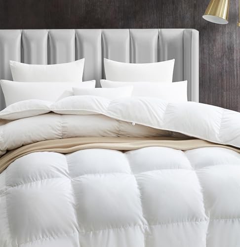 Oversized King Duvet Insert Comforter with 8 Super King White/All Season