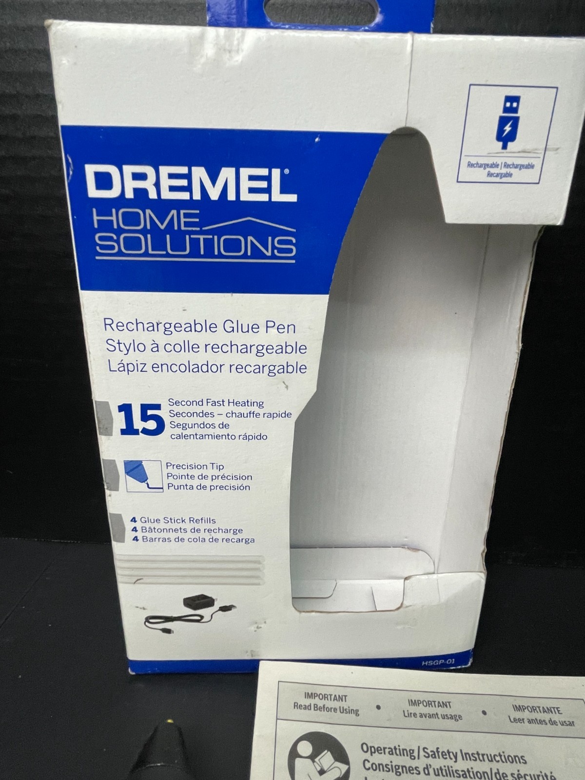 Dremel HSGP-01 5V Cordless USB Rechargeable Hot Glue Pen Glue Gun