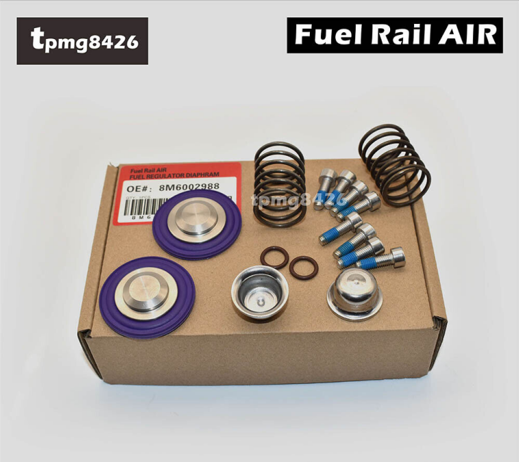 2PC 8M6002988 Fuel Rail Air/Regulator Diaphragm For Mercury Optimax 3.0L Engines