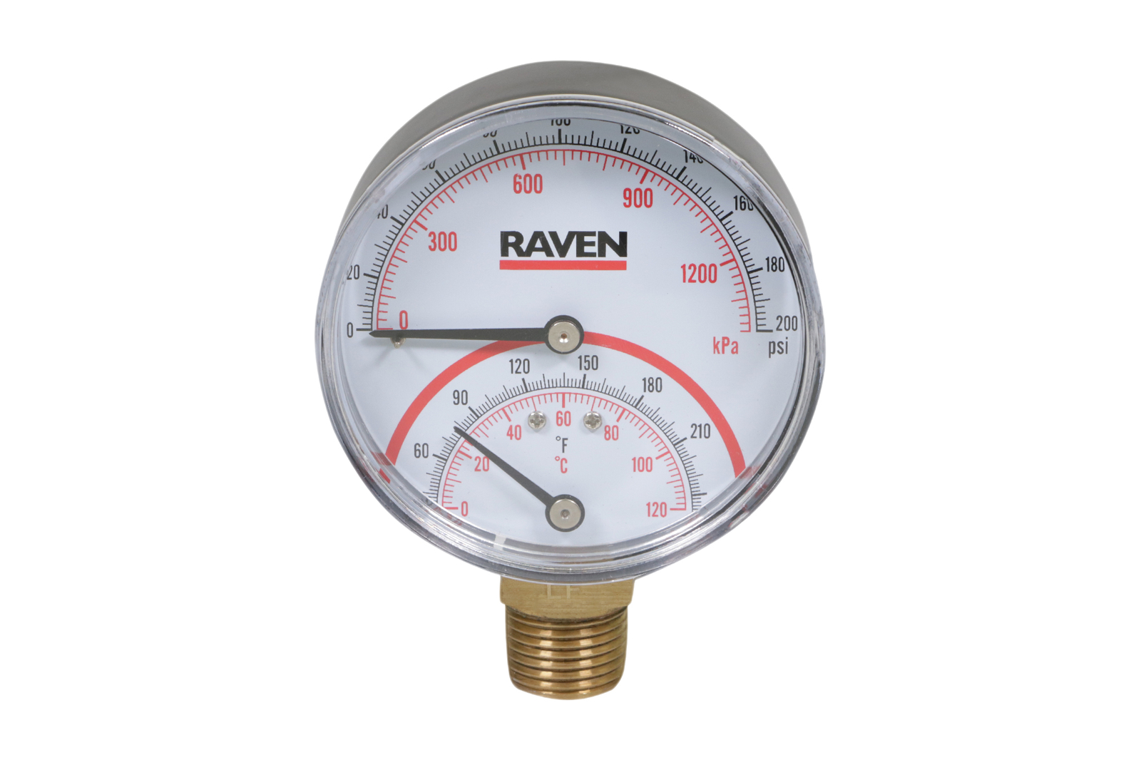 3" Pressure & Temperature Gauge