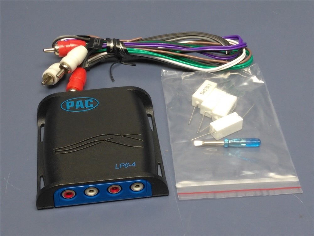 PAC - LocPRO 4-Channel Line Output Converter LP6-4 - Black/Blue