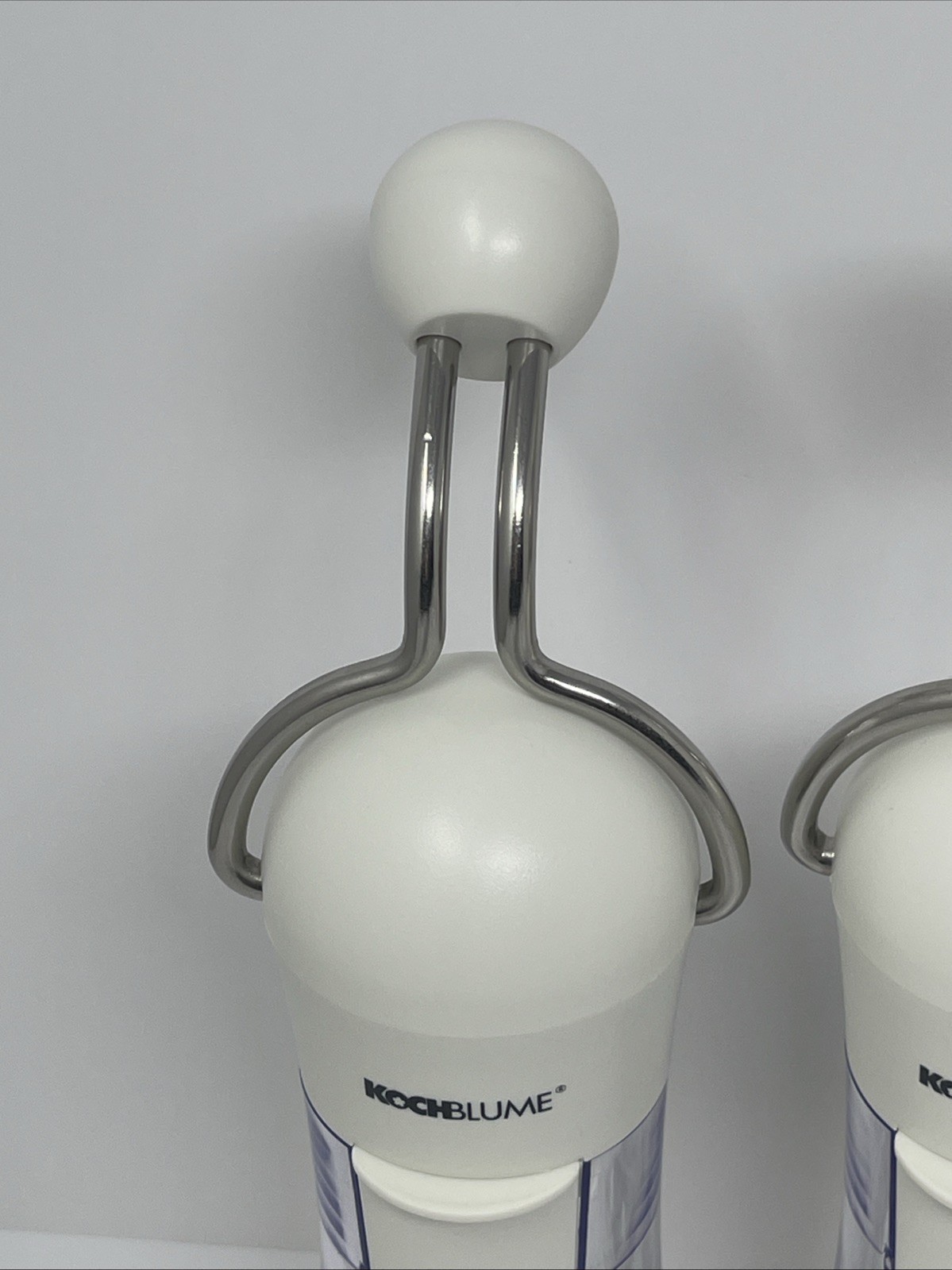 Kochblume Salt/Pepper/Spice Ratchet Grinders Adjustable, White, Set Of 2