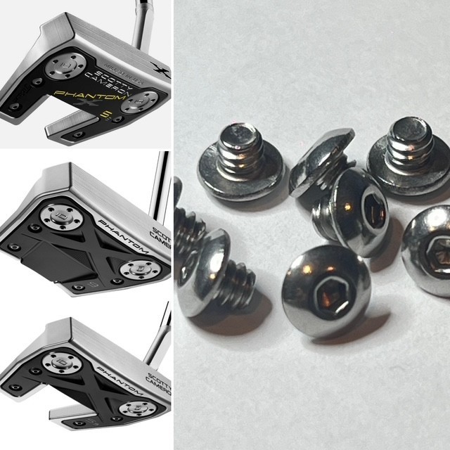 Scotty Cameron Putter Hex Screws Phantom X5, X5.5, X5S, X9, X9.5, X11, X11.5