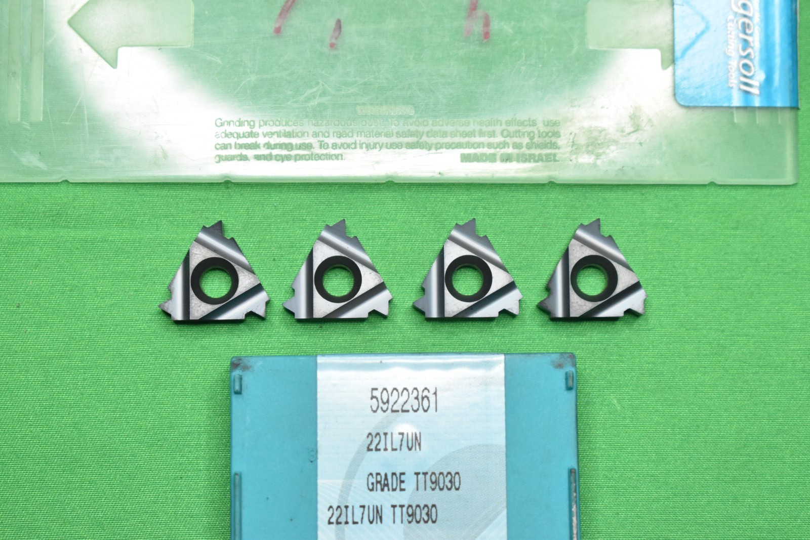 Qty 4 Ingersoll 22IL7UN TT9030 (5902529) Threading Inserts - NOB