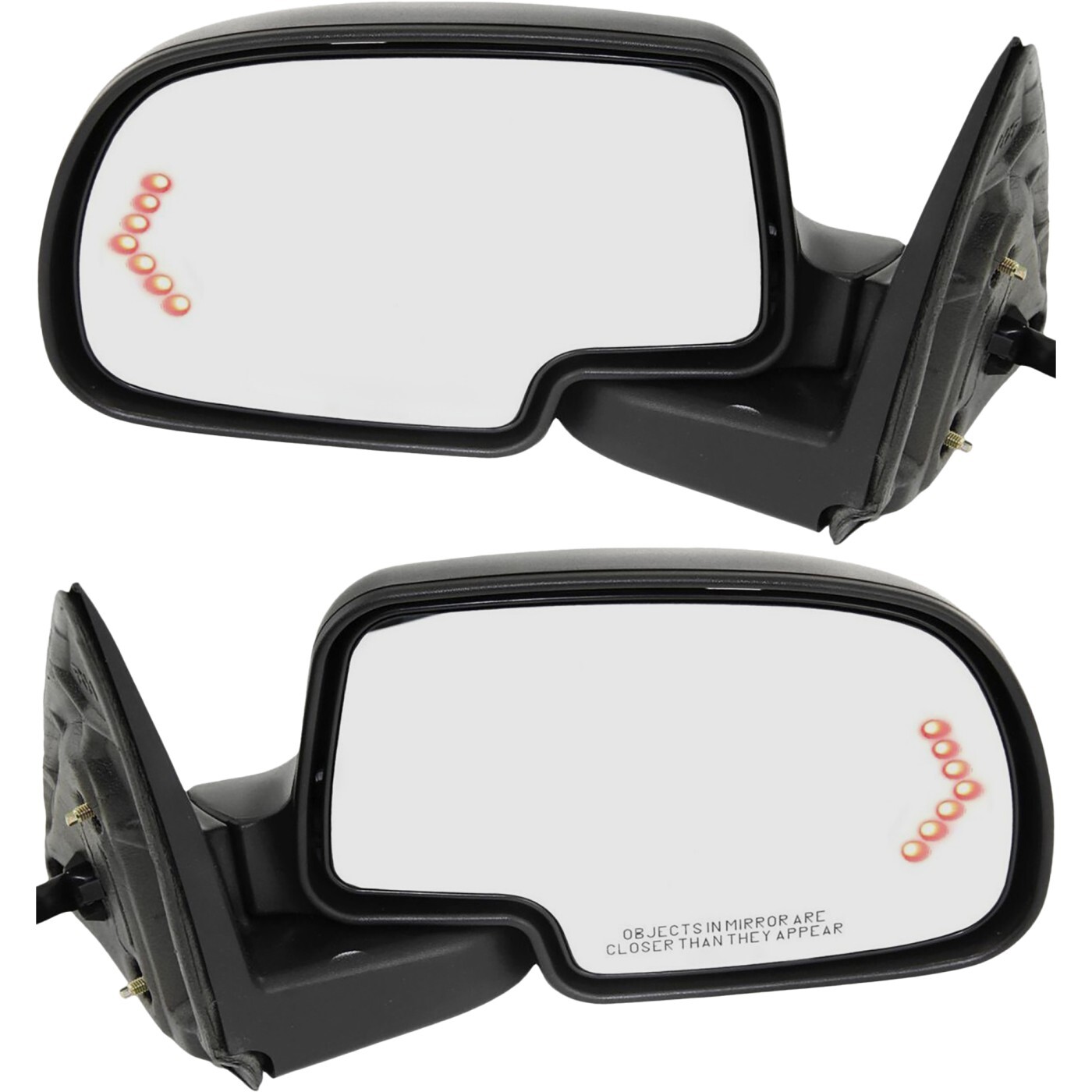 Power Mirror For 1999-2006 Chevy Silverado 1500 Heated Manual Folding Set Of 2