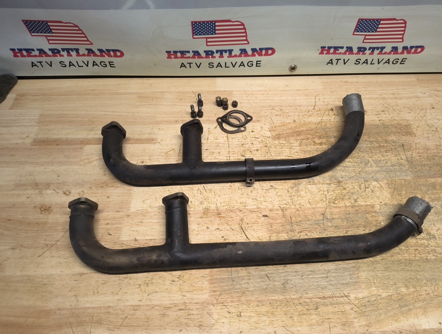 Aircraft Continental C90 0-200 exhaust pipe header manifold. Bq