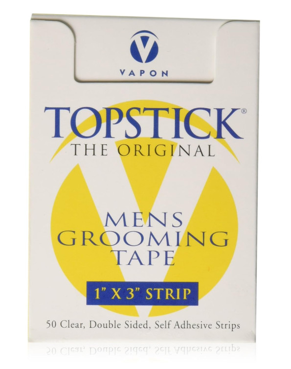 Topstick Clear Hairpiece Tape (1 Roll) - 1 x 3 WIDE STRIPS