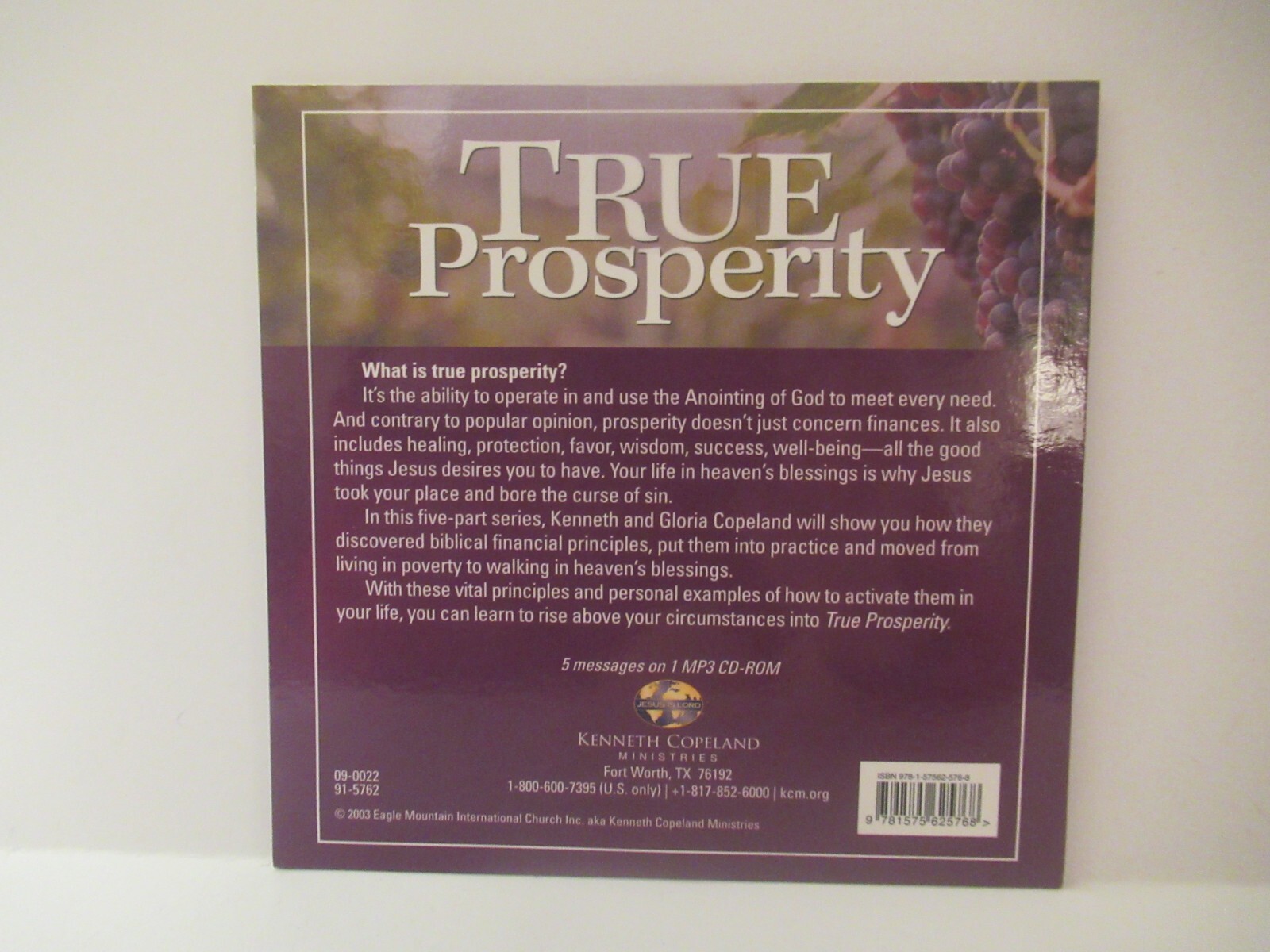 Kenneth & Gloria Copeland - True Prosperity (CD) + True Prosperity (Mini Book)