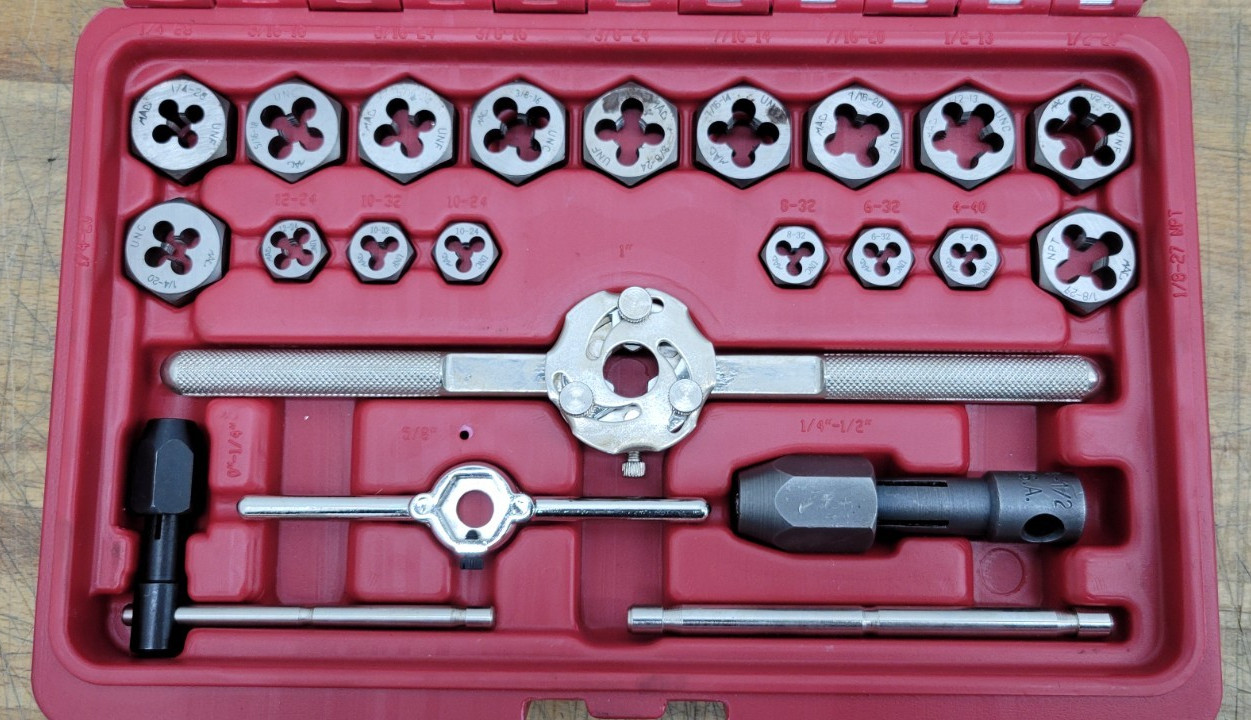 MAC Tools Tap and Hex Die Set 41 PC SAE TD41SAES - Pre-owned