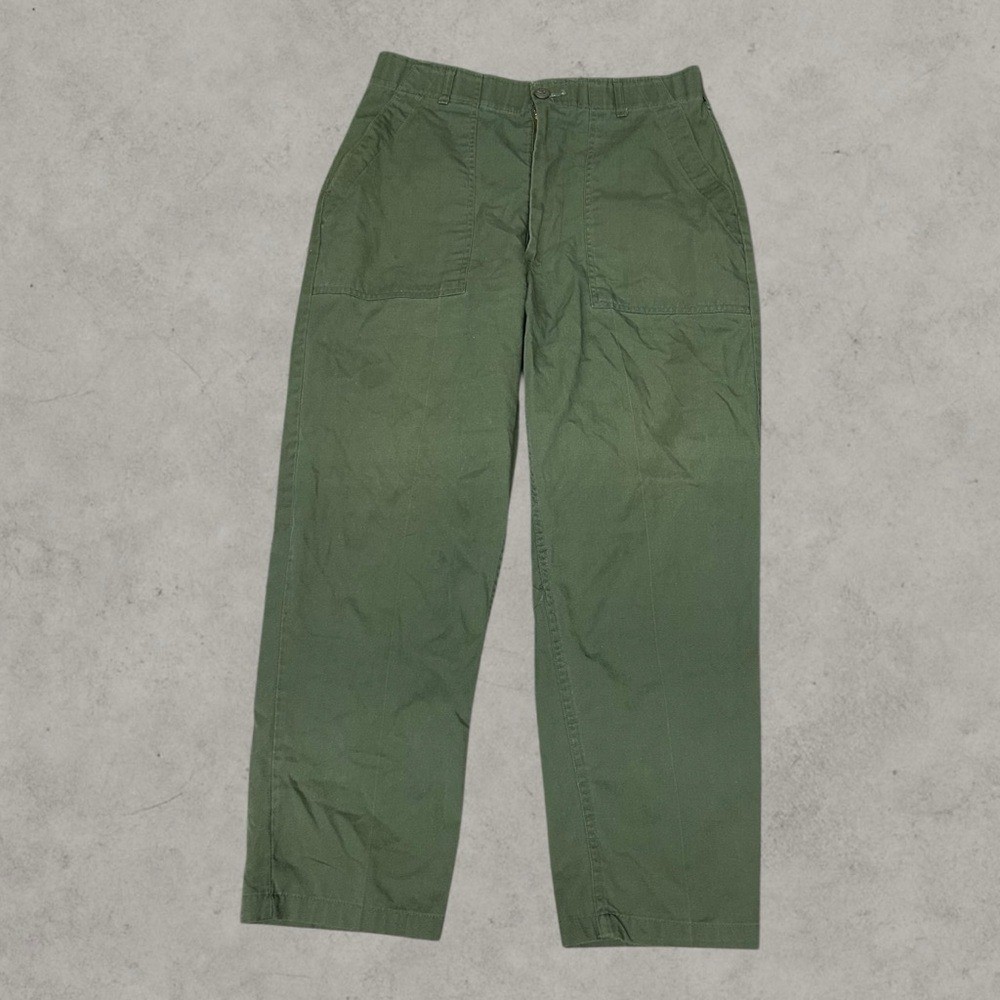 Vintage OG 107 Pants Mens 36x29 Green Fatigue Military Moss US Army Vietnam
