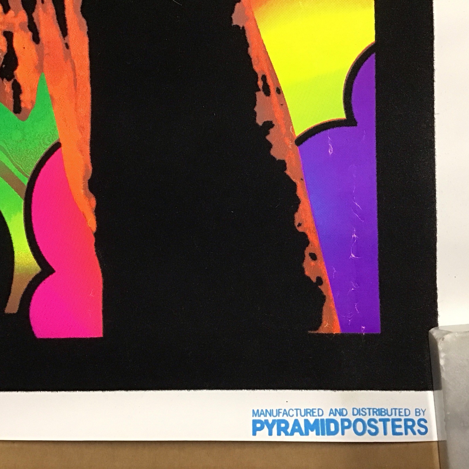 Jimi Hendrix Guitar Solo Gorgeous Blacklight Poster