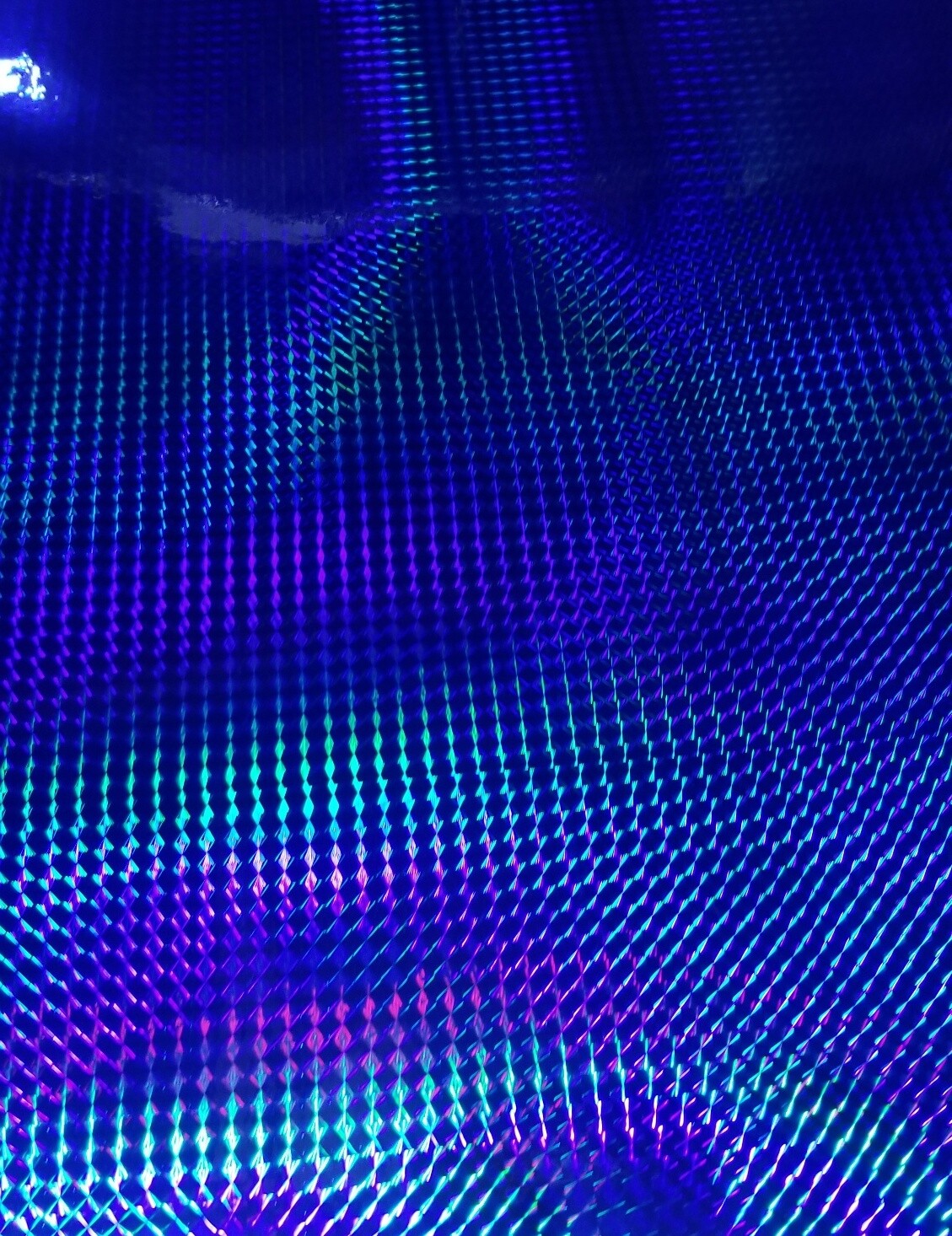 Royal Blue 1/4 inch Holographic Mosaic Prism Sign Plotter Vinyl Film