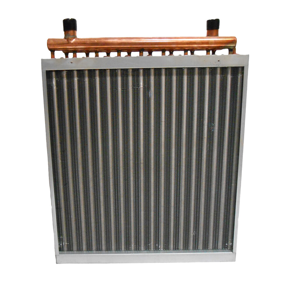 17x22 Water to Air Heat Exchanger Hot Water Coil Outdoor Wood Furnace