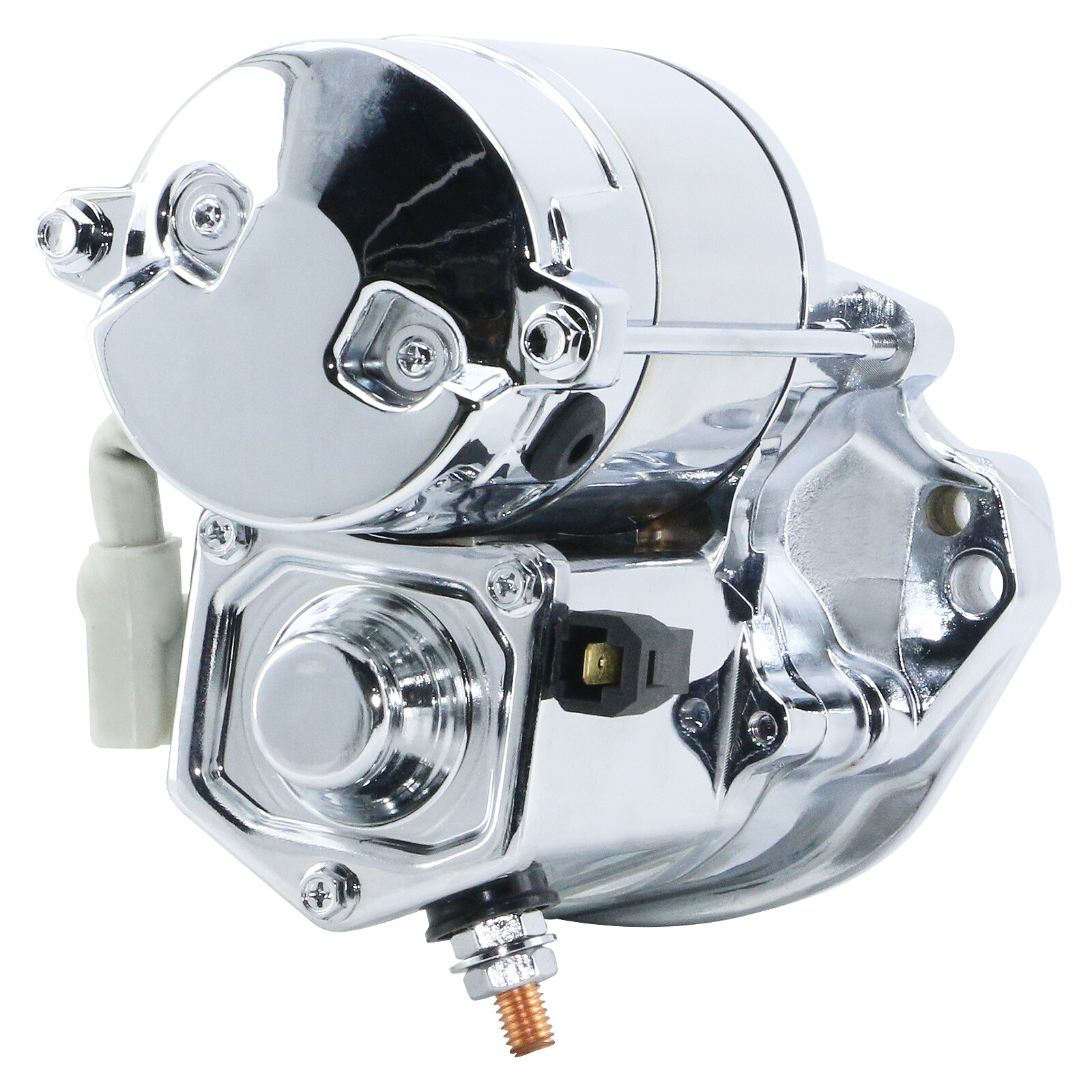 CHROME MOTORCYCLE STARTER FOR 94-06 HARLEY DAVIDSON 31553-94/A 31559-99A