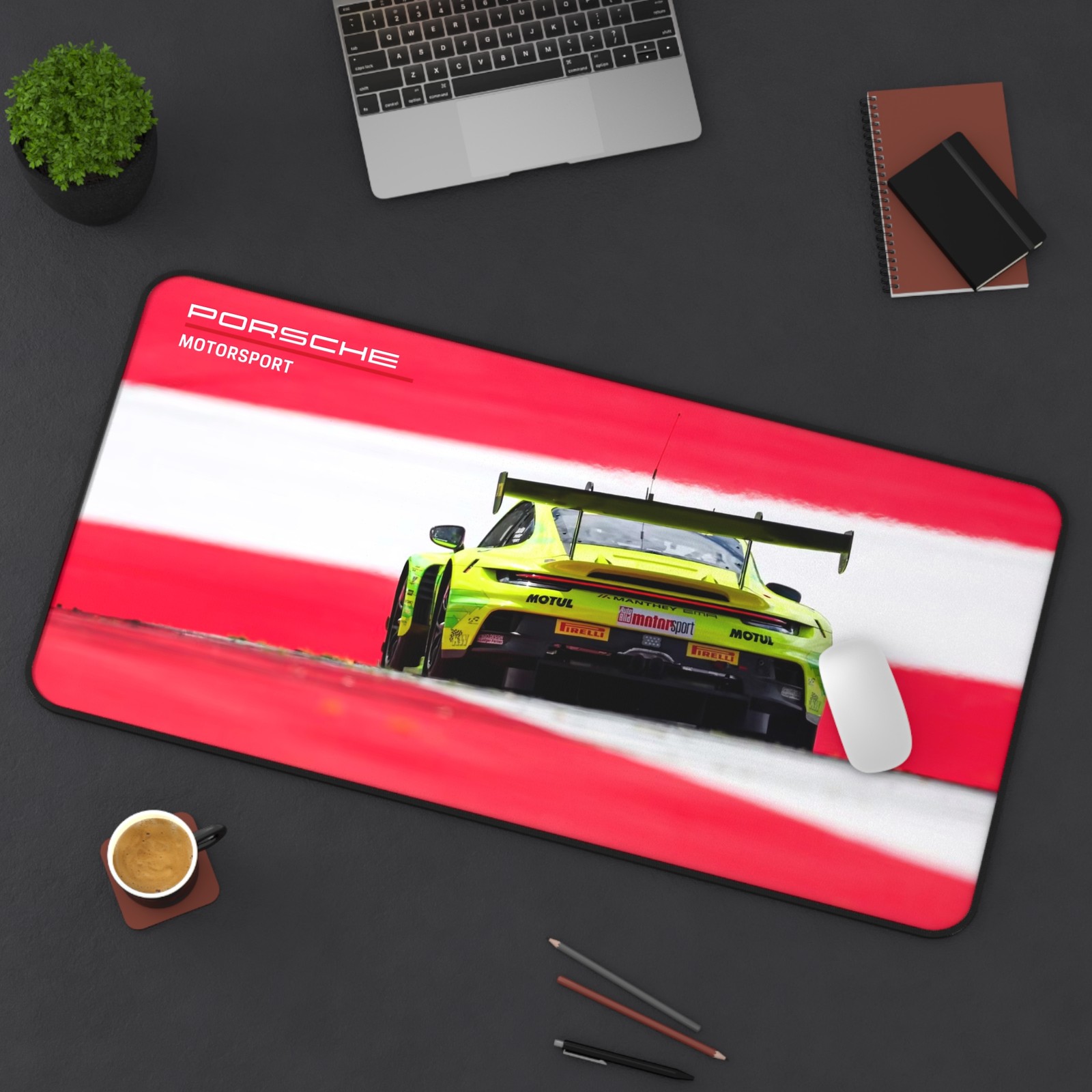 Porsche 911 GT3 R (922) - Racecar Racing Car - Desk Mat Gaming Mouse Pad