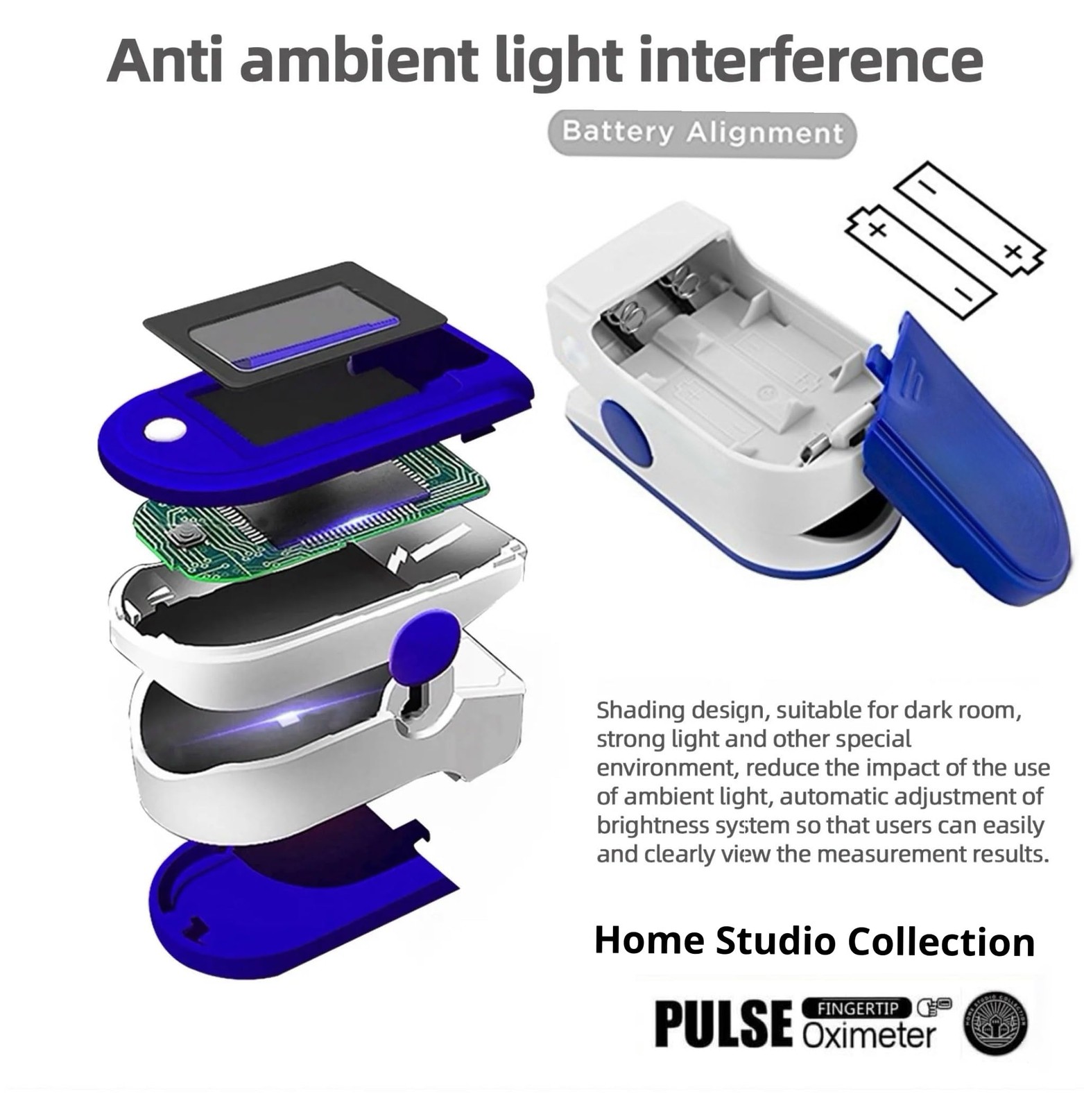 Finger Tip Pulse Oximeter LEDVblood Glucose Meter For Hospital Household Freship