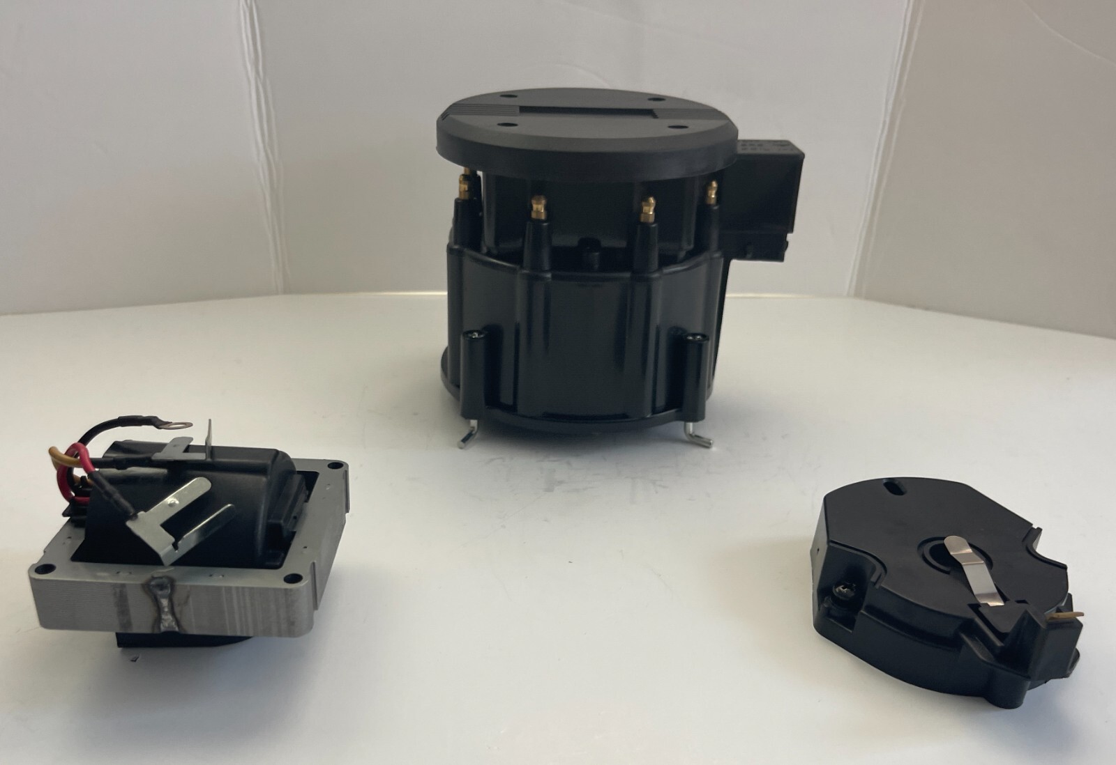 BLACK HEI Distributor SUPER CAP + ROTOR + 65,000 VOLT  Coil CHEVY GM FORD