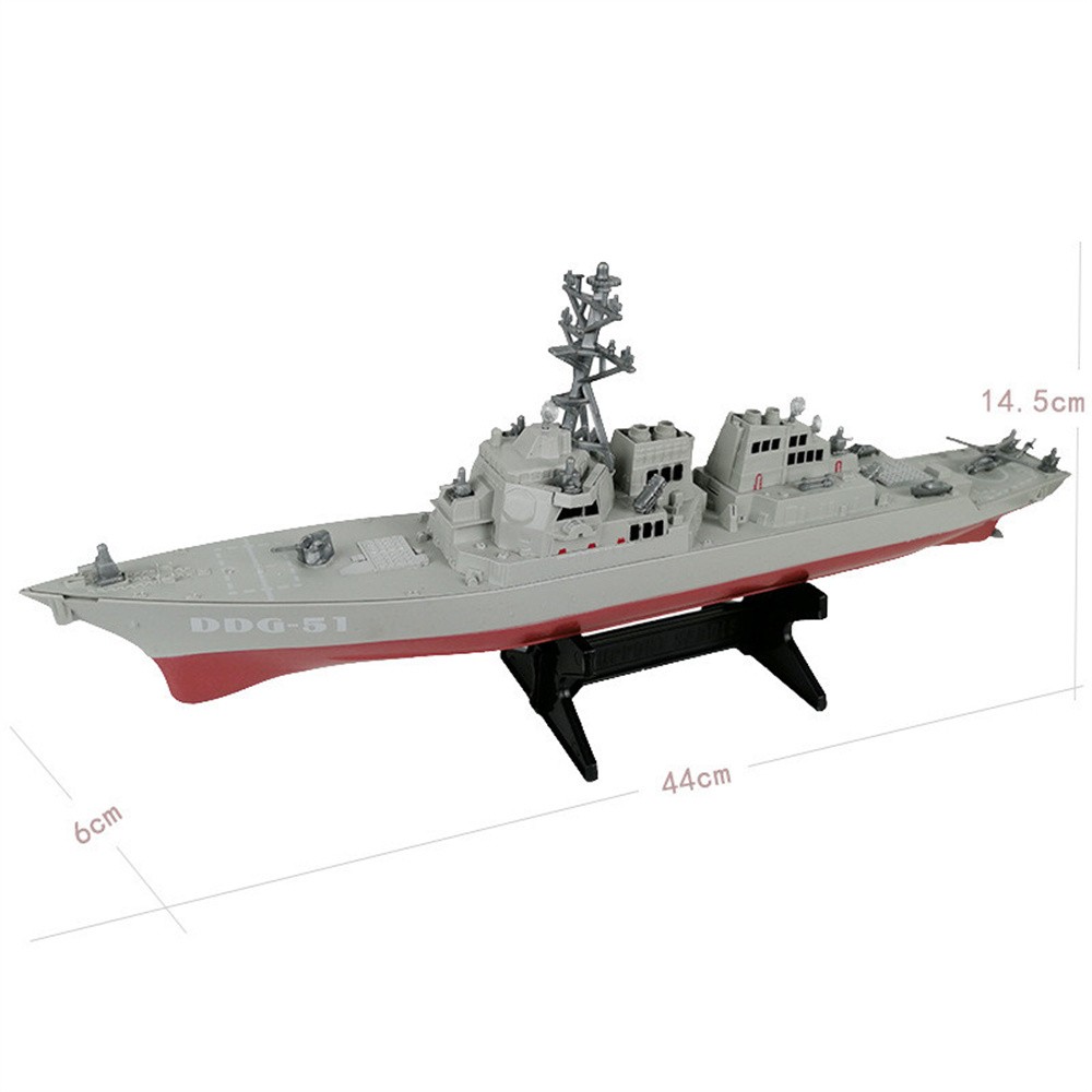 Plastic Destroyer Ornaments Military Ship Model Static Warship Military Model A