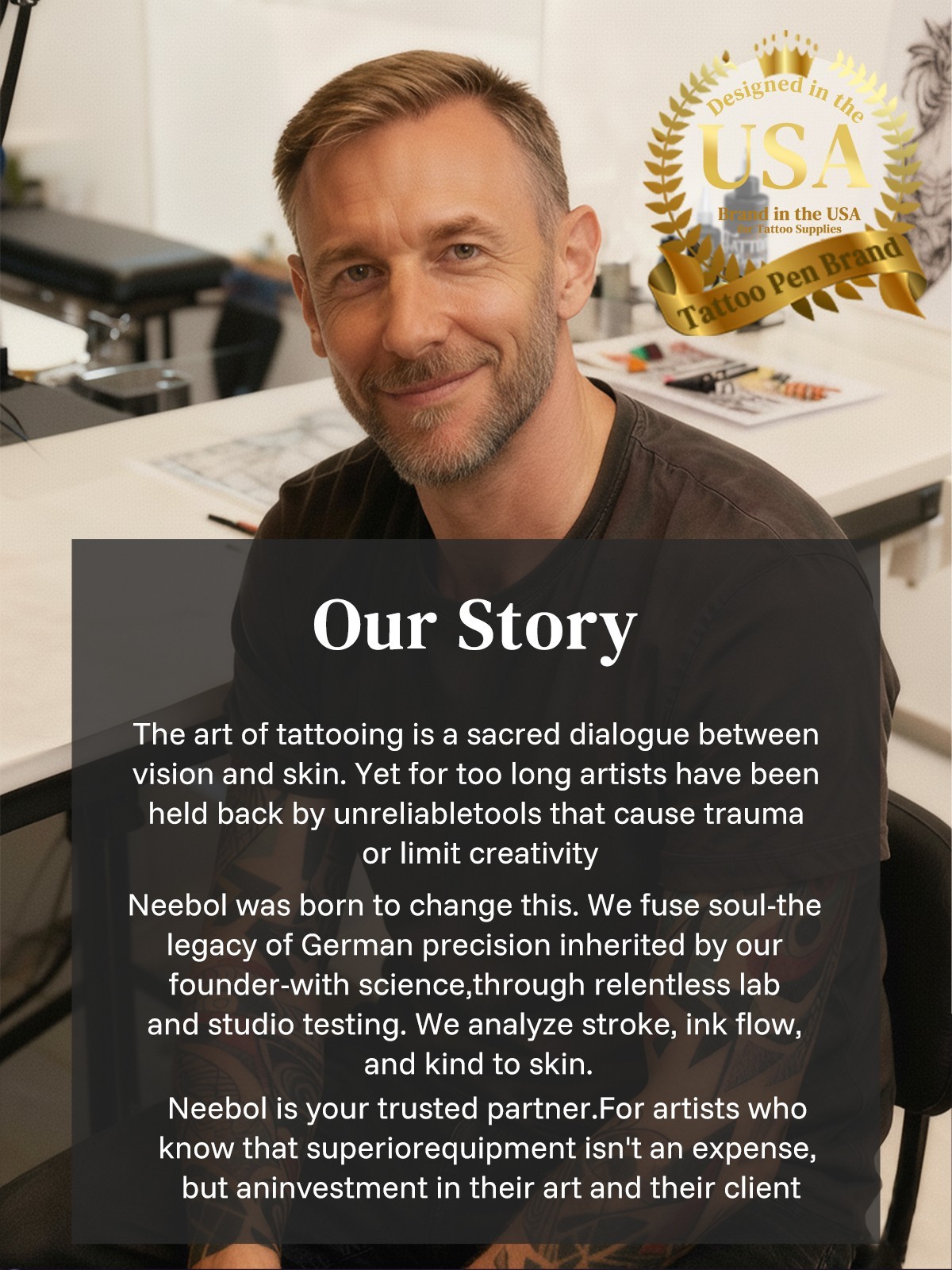 Complete Tattoo Pen Kit Wireless Tattoo MachineGun with Needle Ink Tattoo Supply