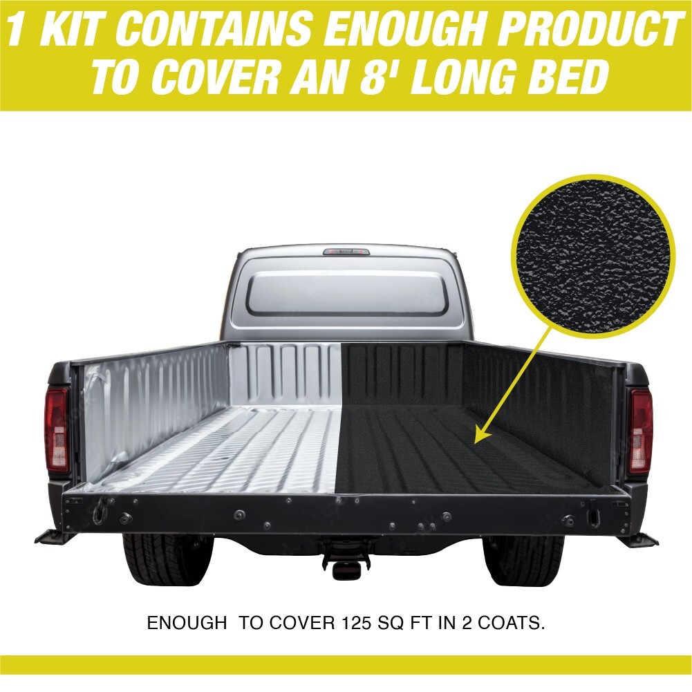 Rhinox Black 1 Gallon Urethane Spray-On Truck Bed Liner Kit with Spray Gun