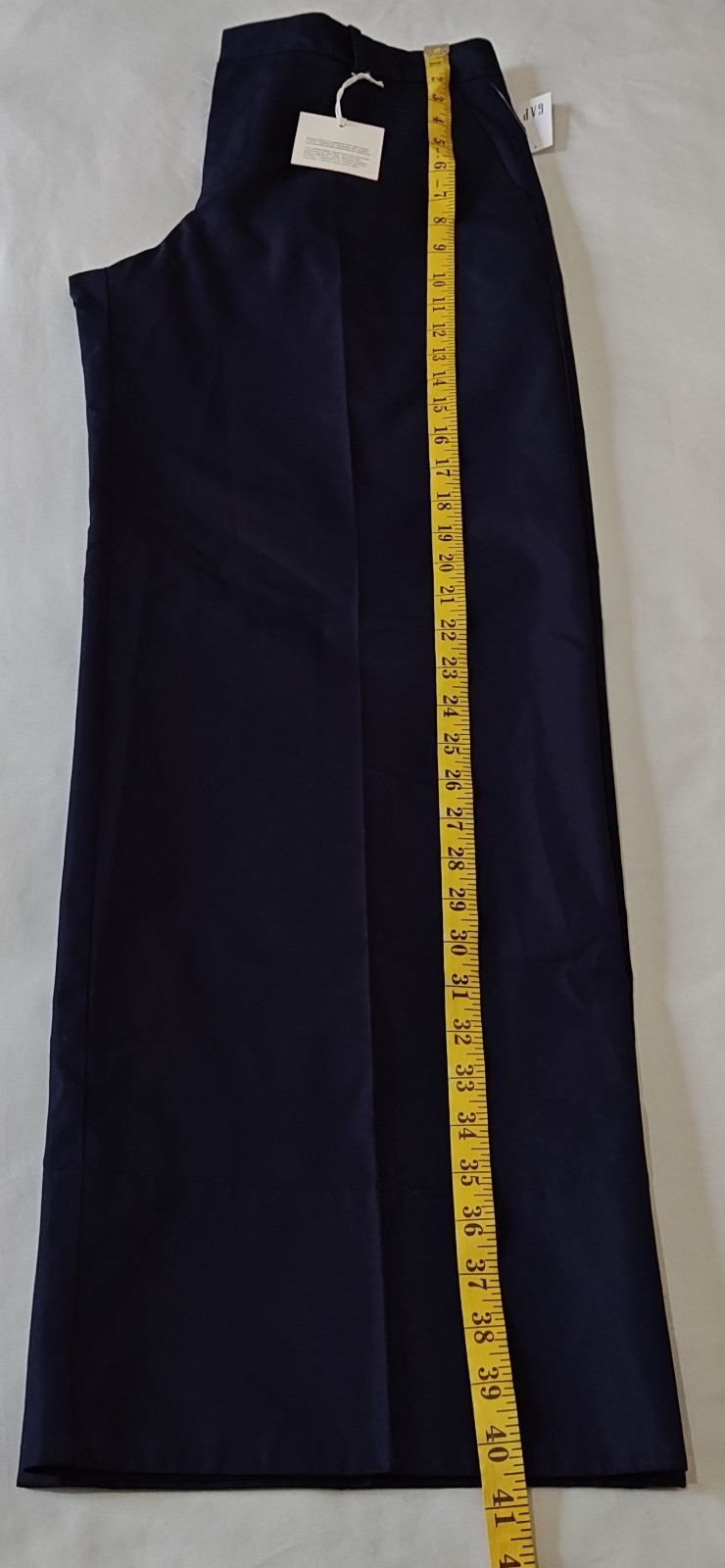 GAP x Sandy Liang Mid Rise Bow-Back Navy Blue Khakis, LTD ED - Women’s Size 10