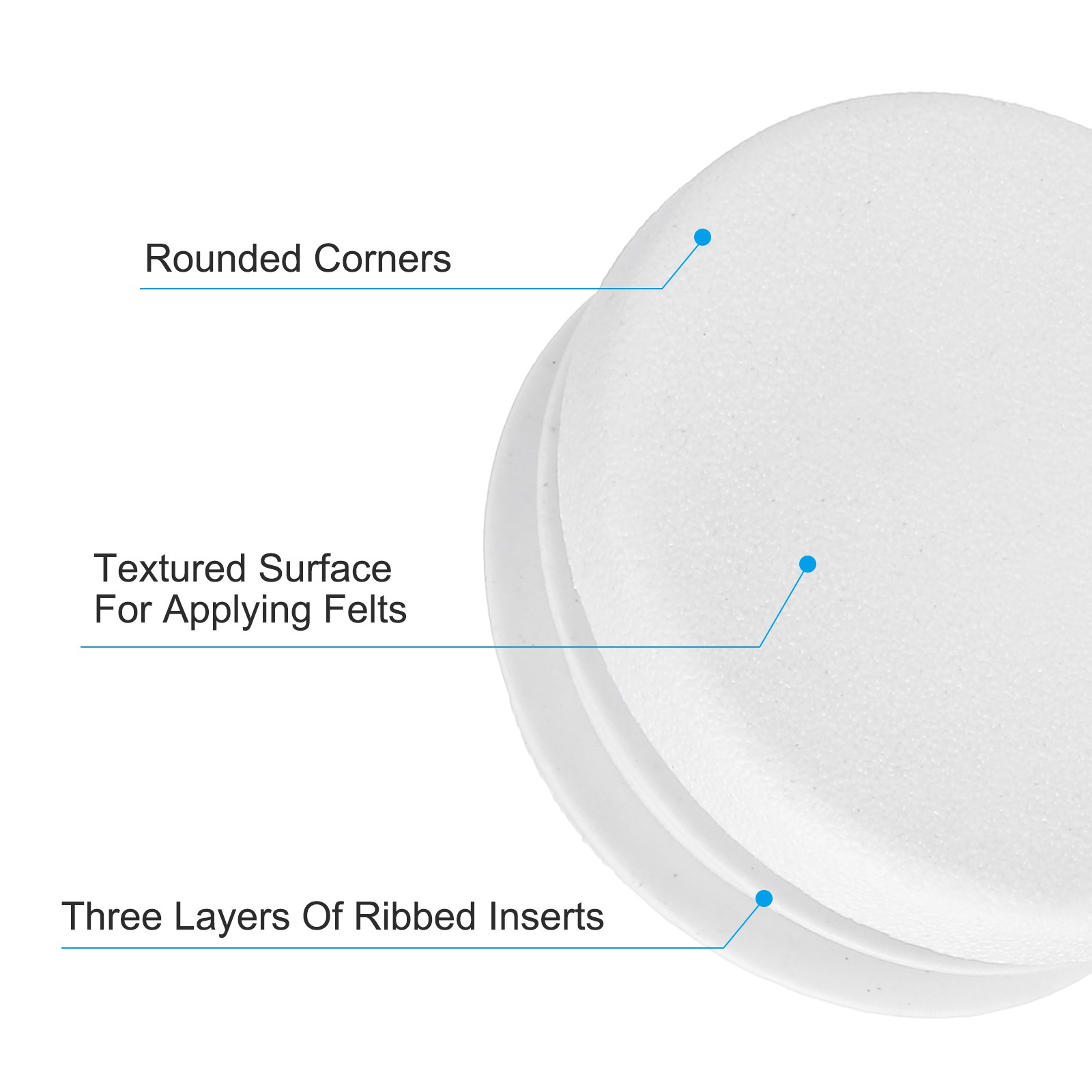 1/2" Plastic Tubing End Caps, 20Pcs Round Hole Plug Insert, White