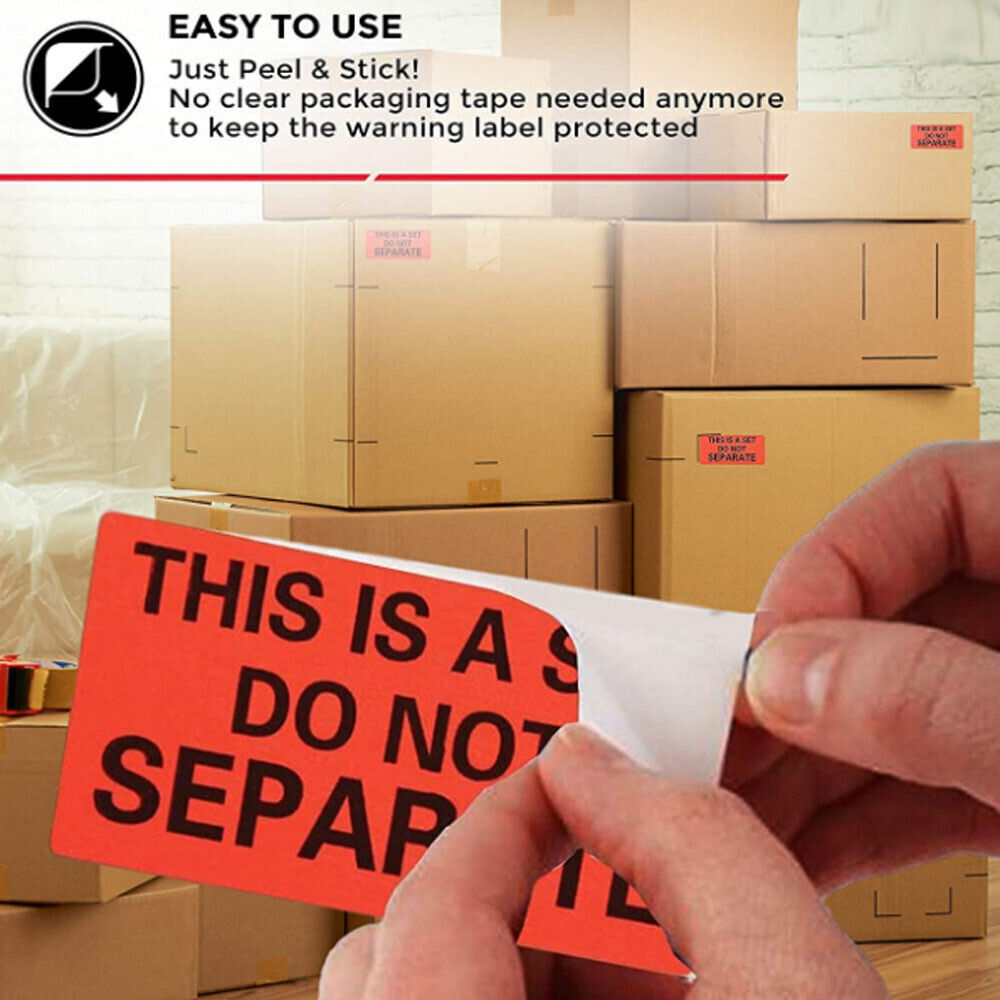 1" x 2" THIS IS A SET DO NOT SEPARATE Shipping Label Warning Sticker 2-160 Rolls